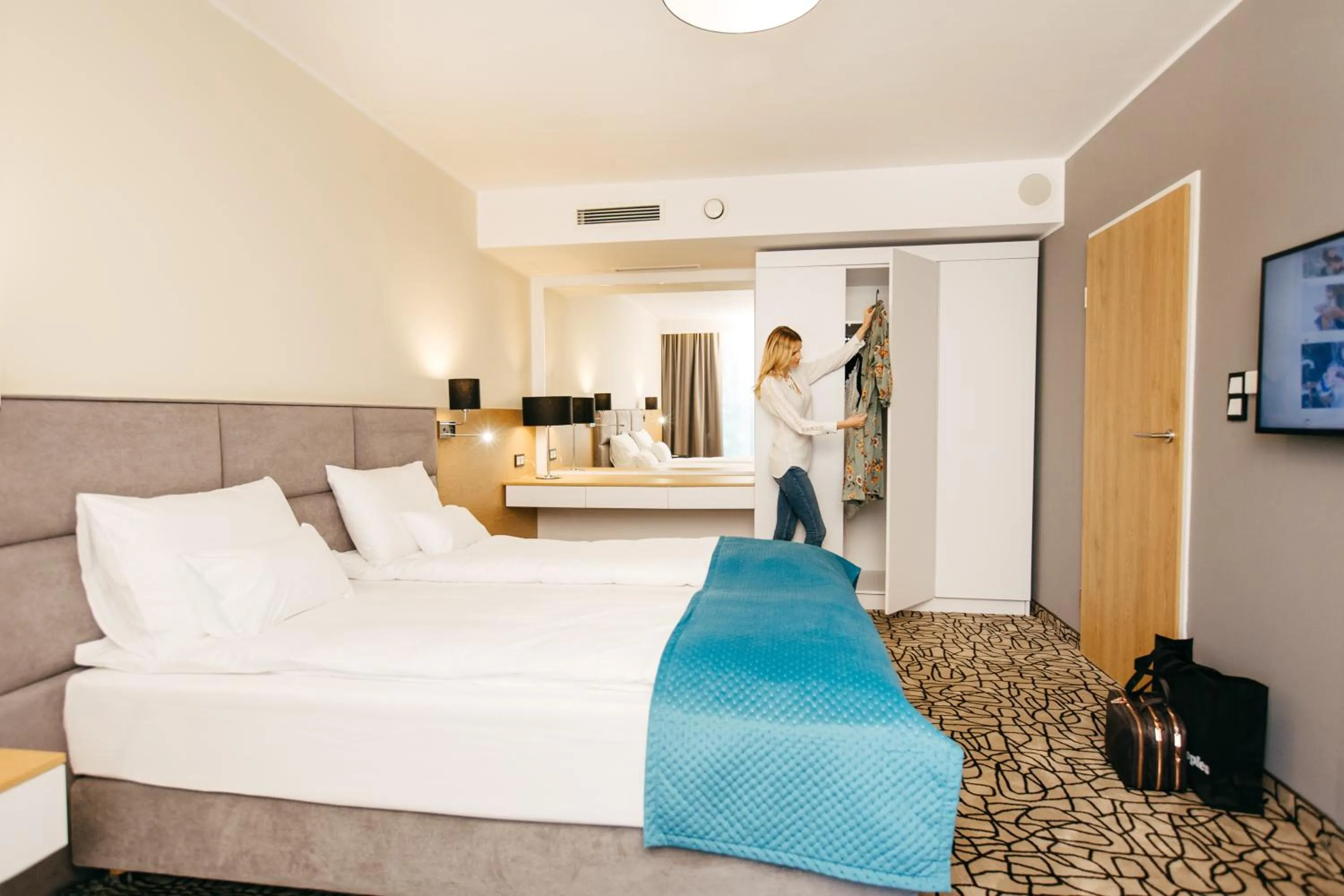 Photo of the whole room, Bed in Aparthotel Termy Uniejów