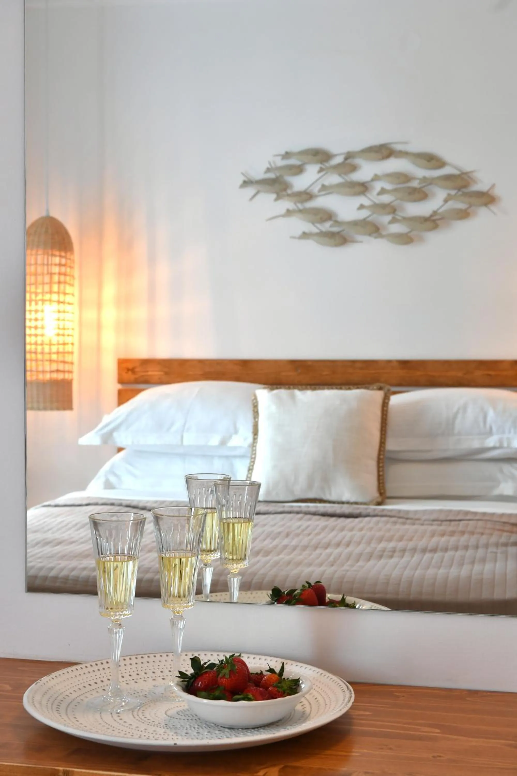 Bed in Ammos Luxury Rooms & Home