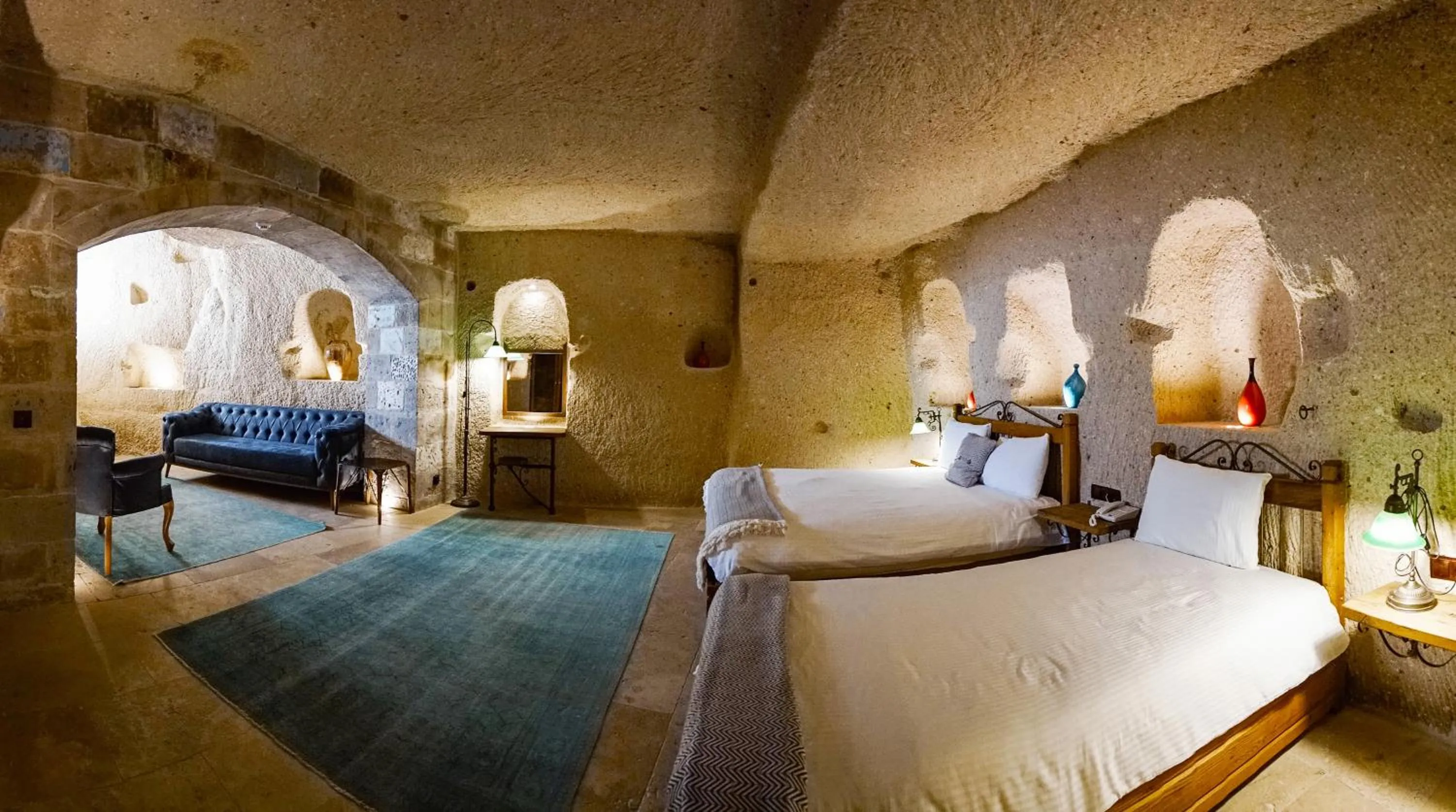 Bed in Design Cave Hotel