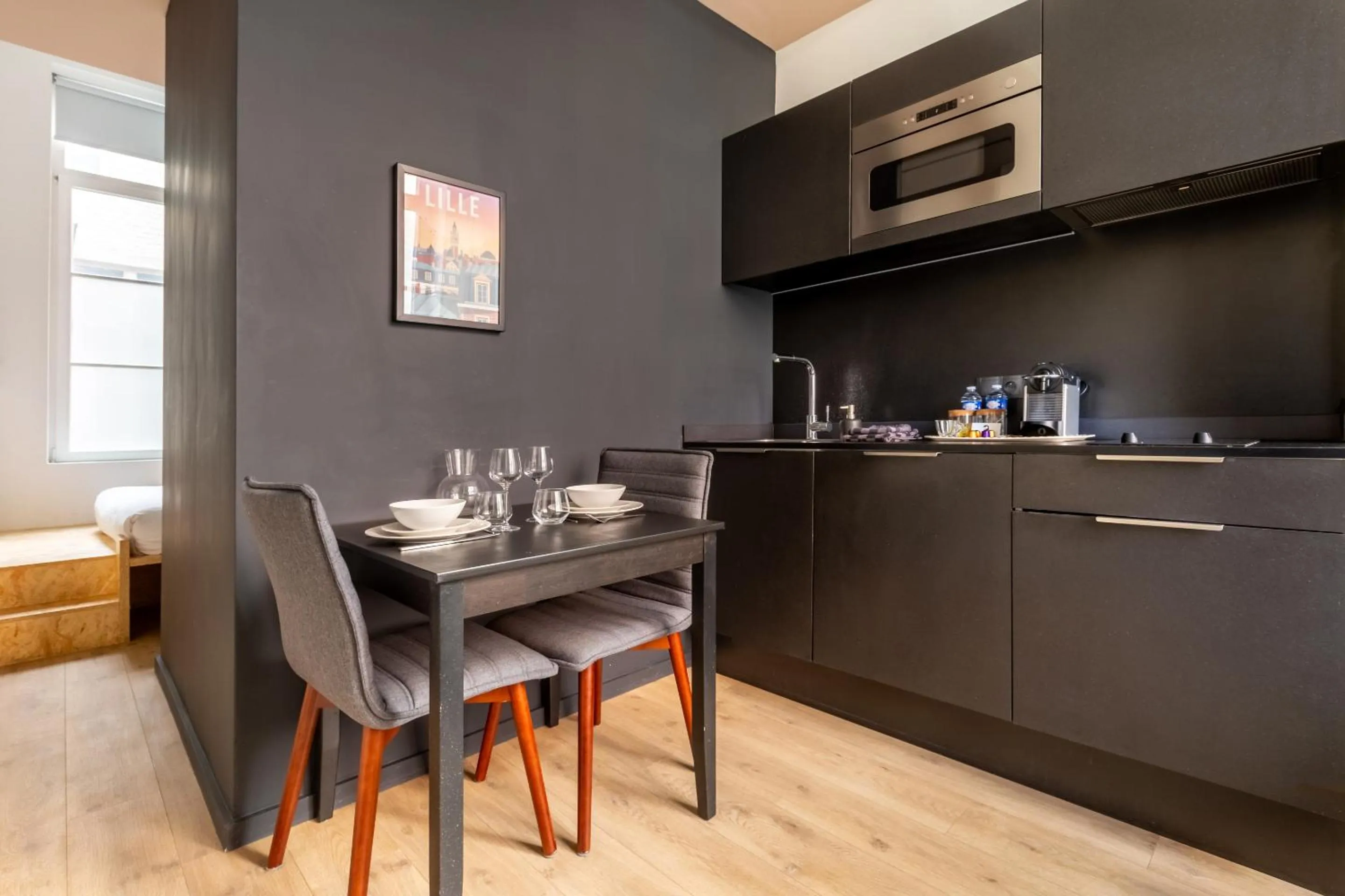 Kitchen or kitchenette in Le Chat Qui Dort - Vieux Lille II