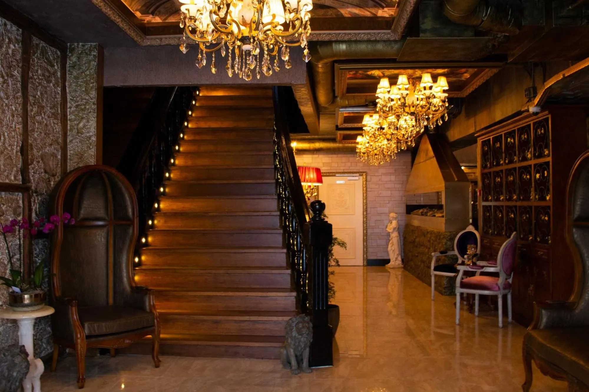 Lobby or reception in Hotel The Stamp