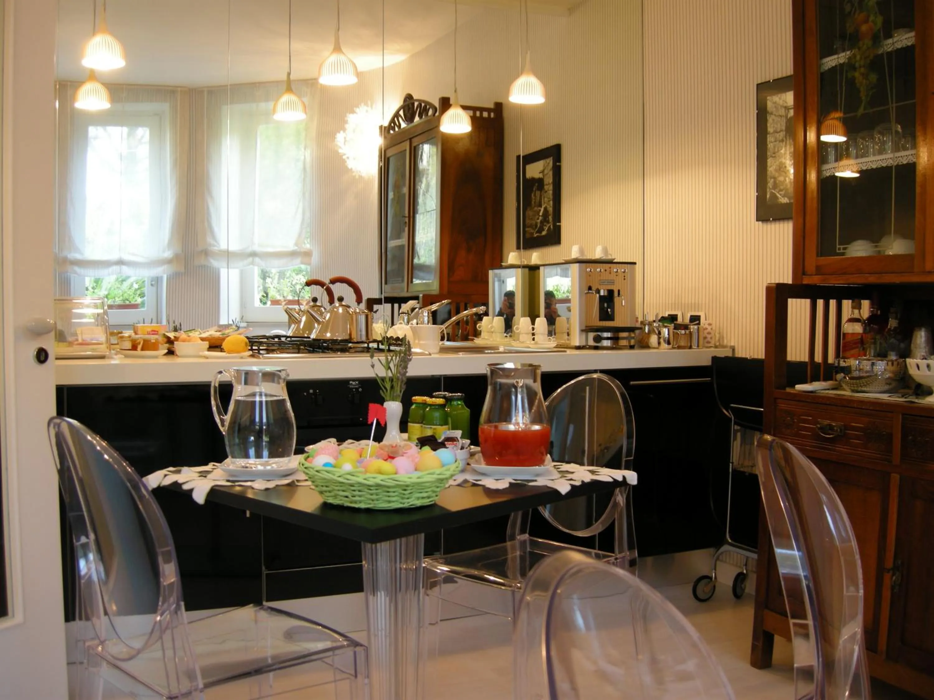 Communal kitchen in La Piccola Locanda