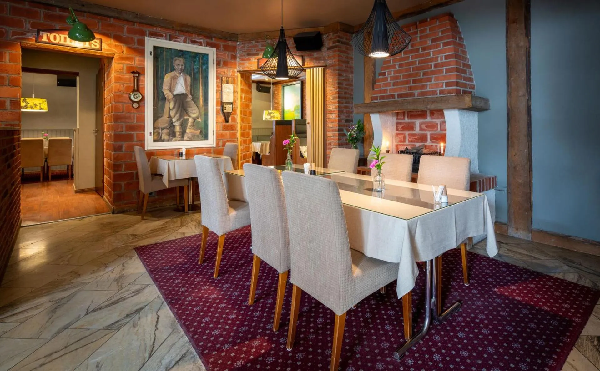 Seating area in Hotel Kurikka