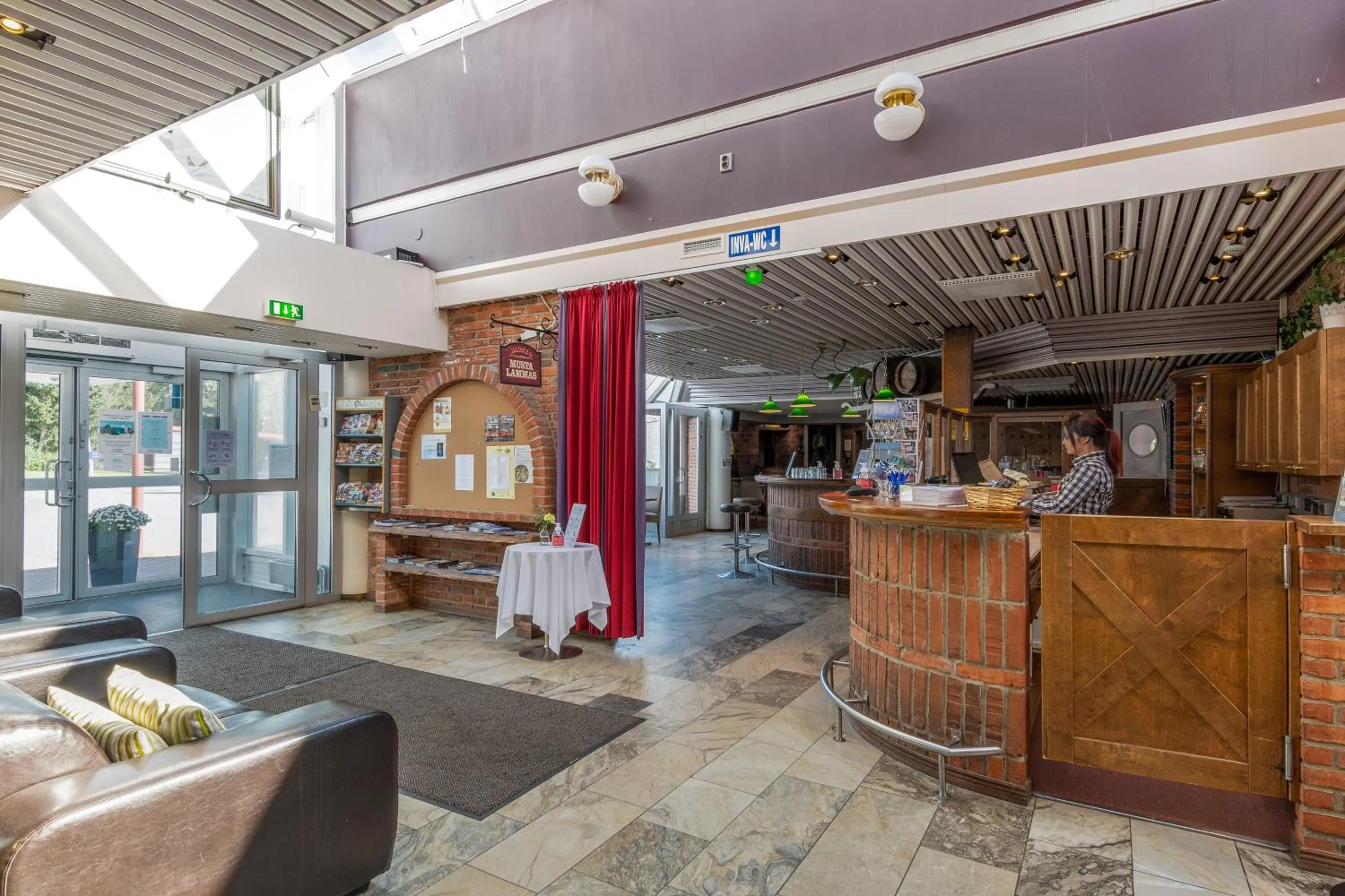 Lobby or reception in Hotel Kurikka