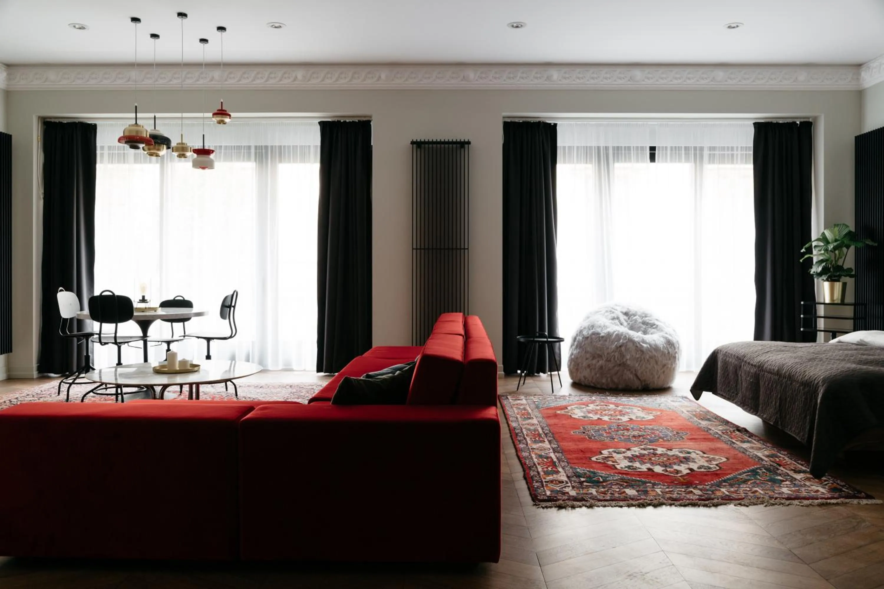 Living room, Bed in TG Hotel Apartments Budapest