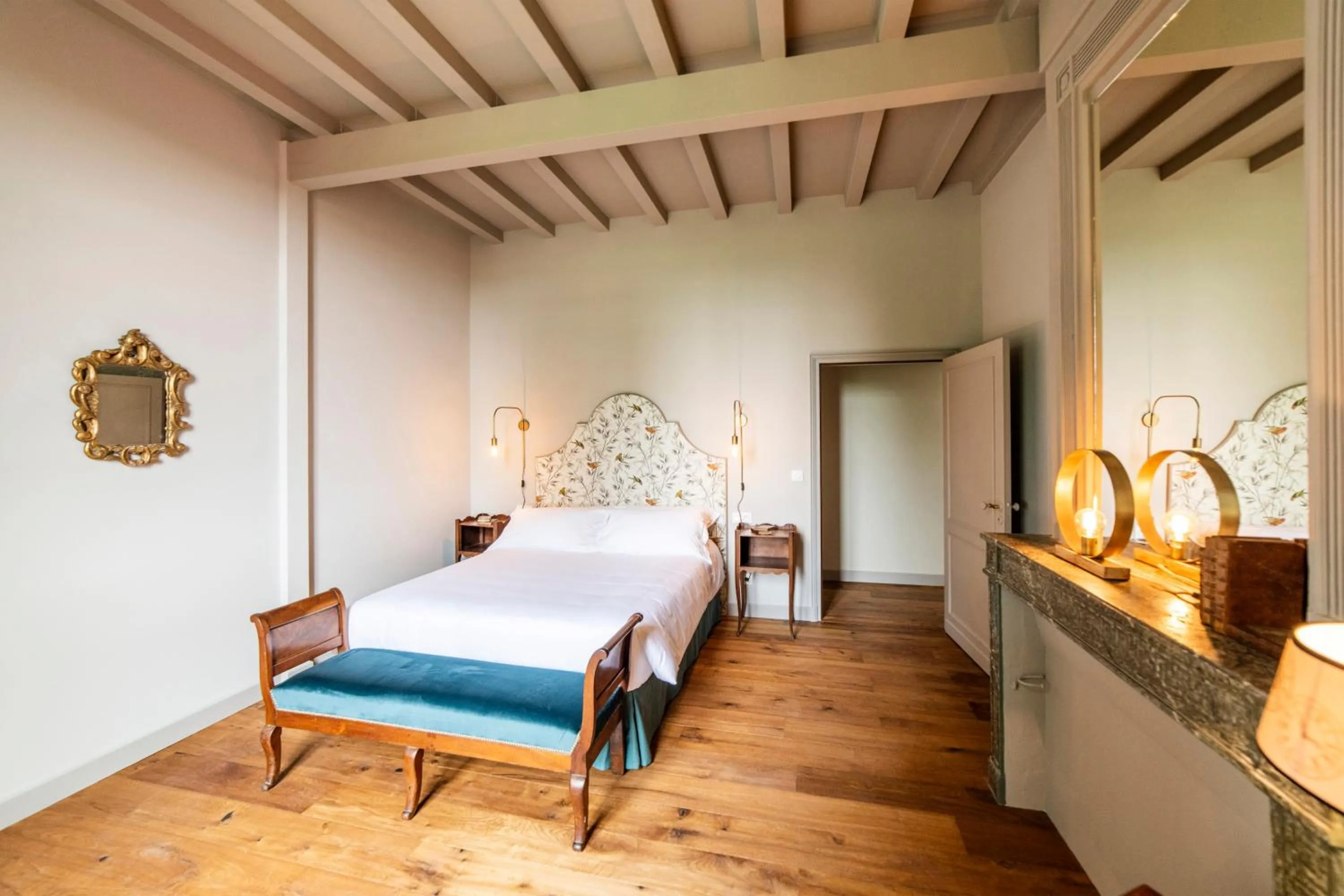 Bedroom, Bed in Château Sigalas Rabaud