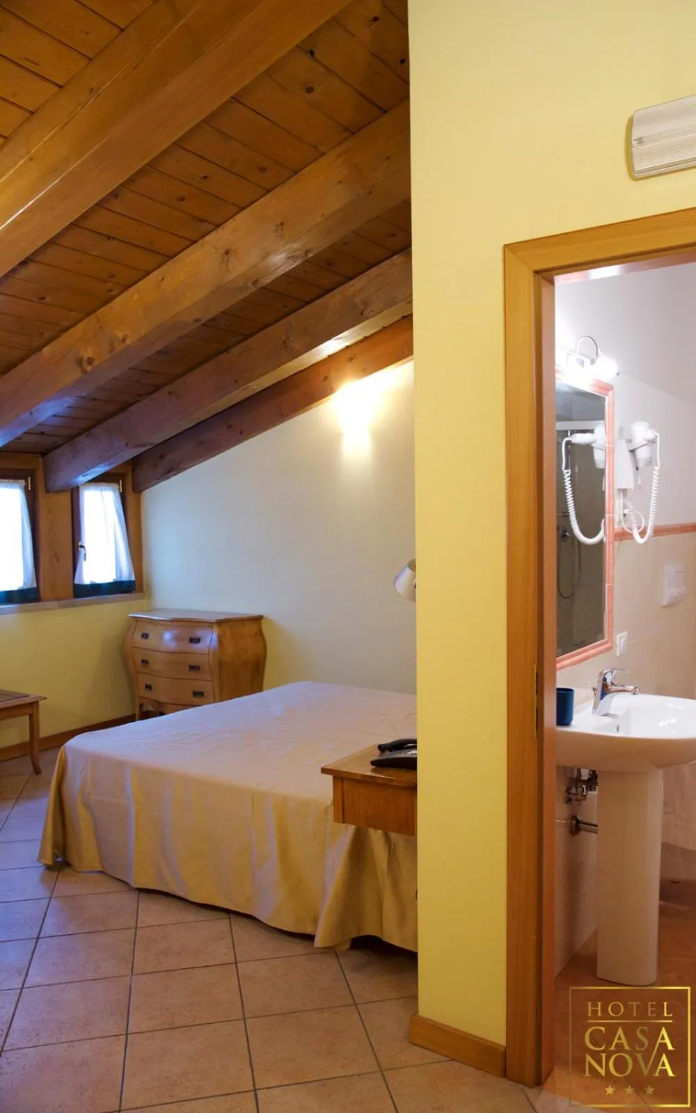 Bed in Hotel Casanova