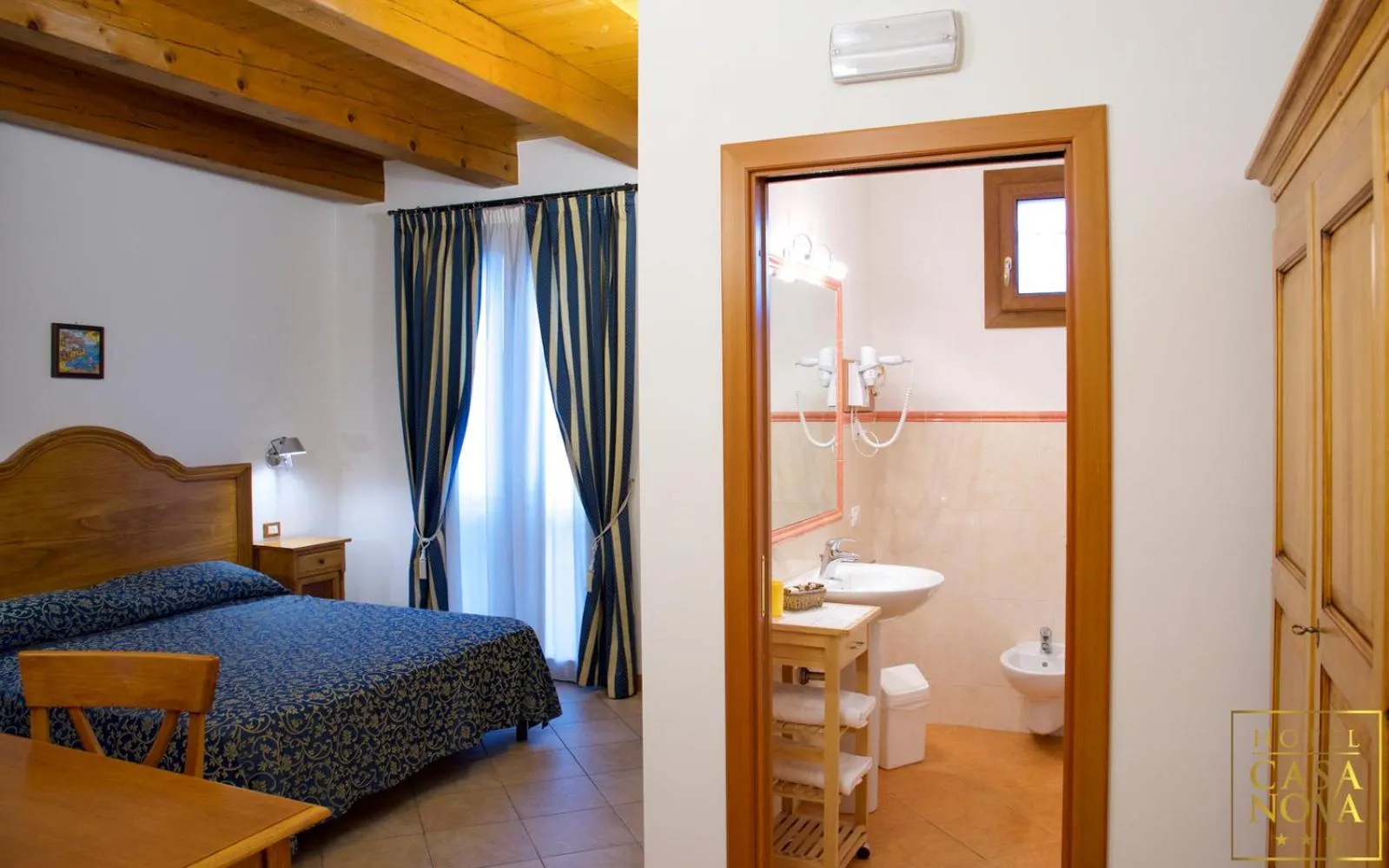 Bed in Hotel Casanova