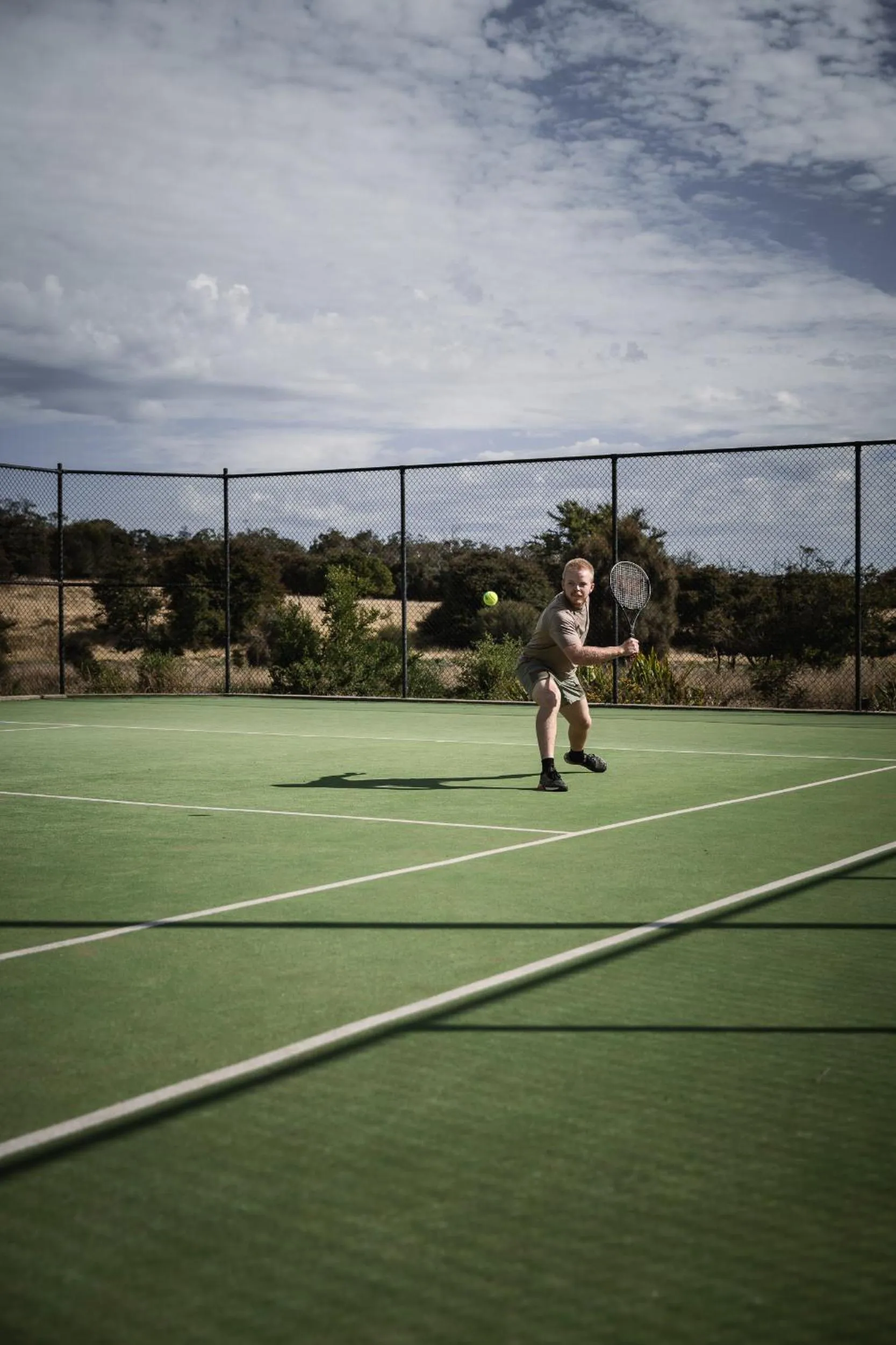 Tennis court in Piermont Retreat