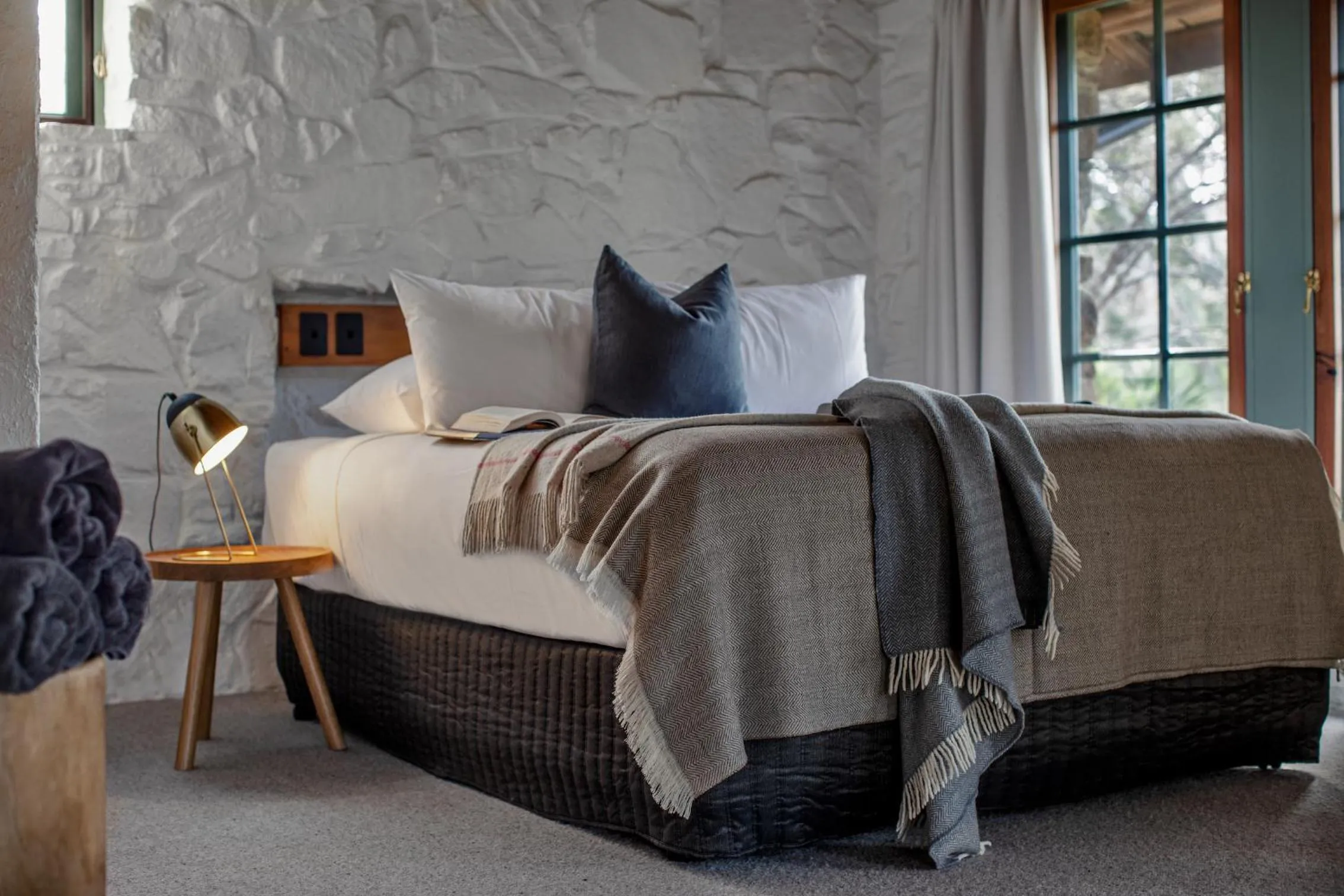 Bed in Piermont Retreat