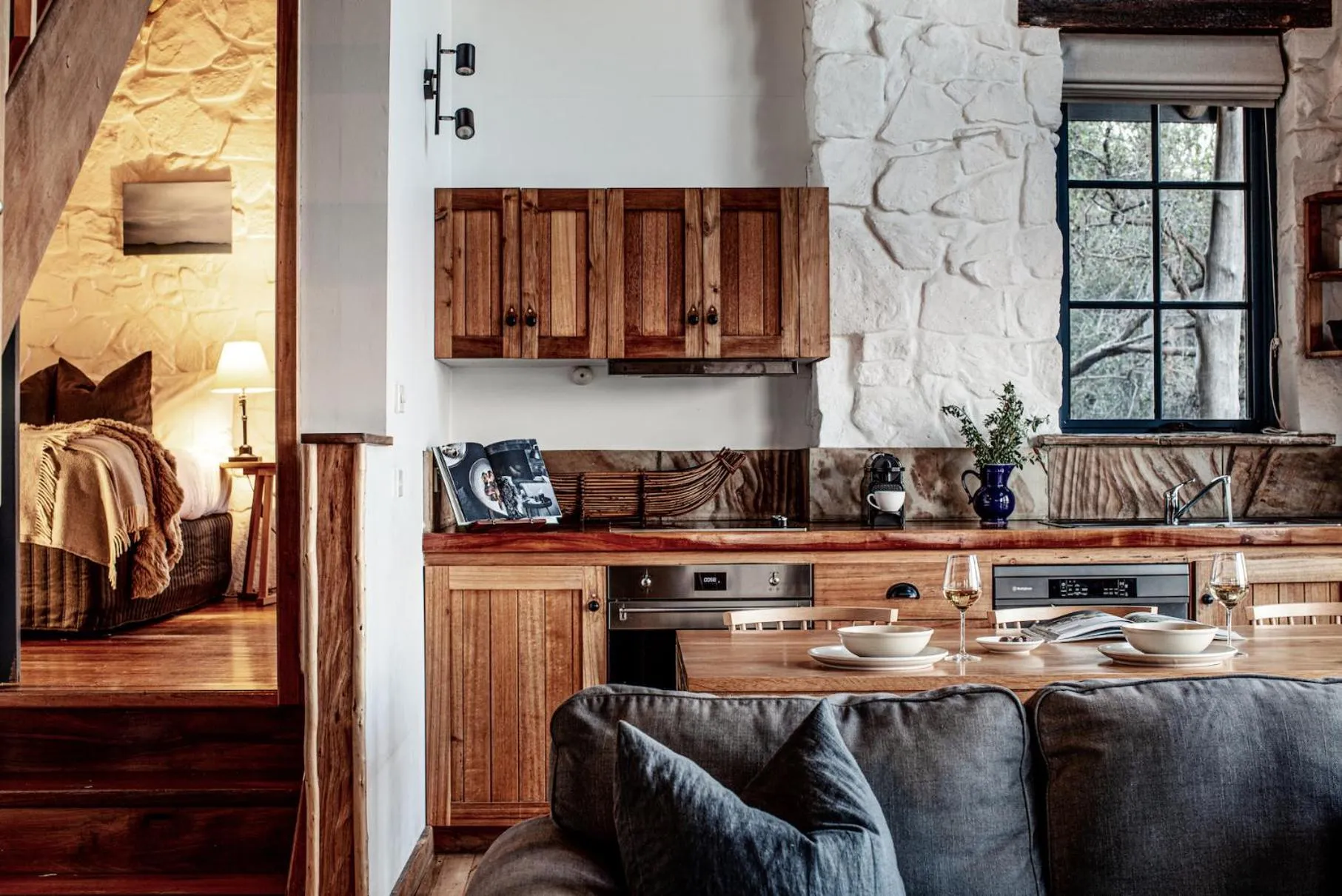 Bed in Piermont Retreat