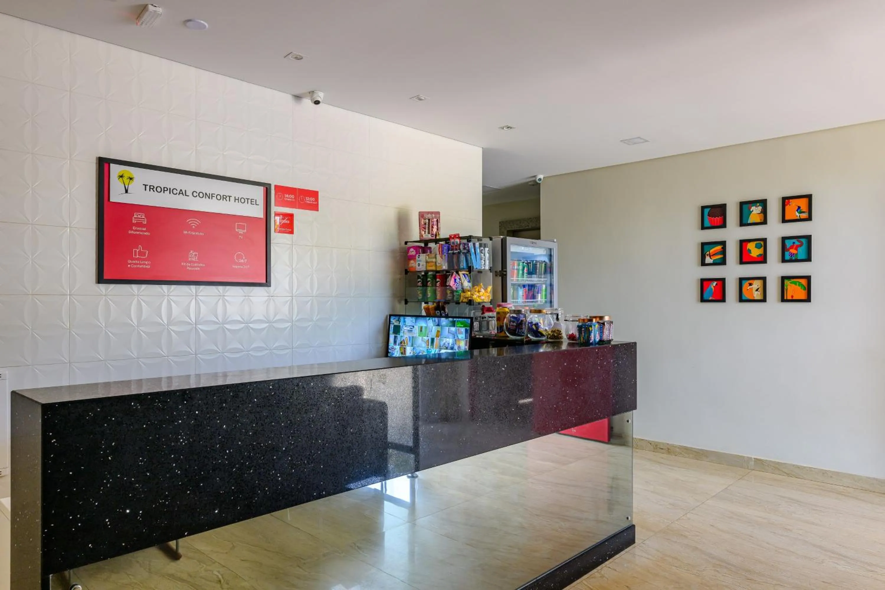 Lobby or reception in OYO Tropical Confort Hotel, Brasilia