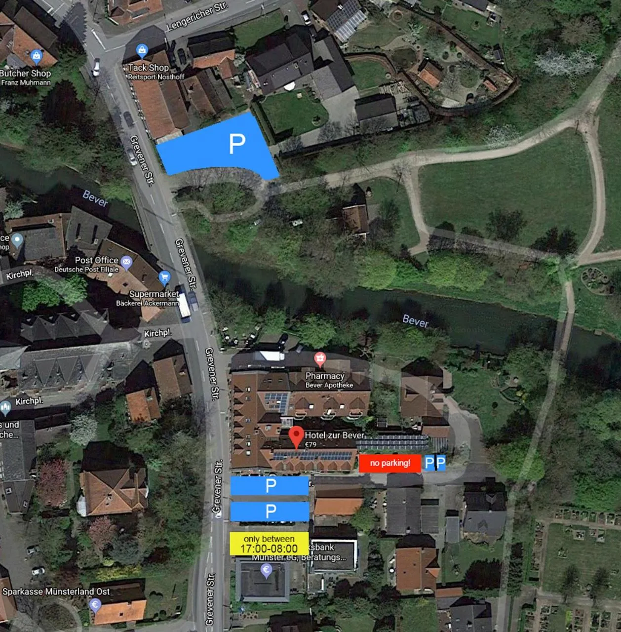 Parking in Hotel zur Bever