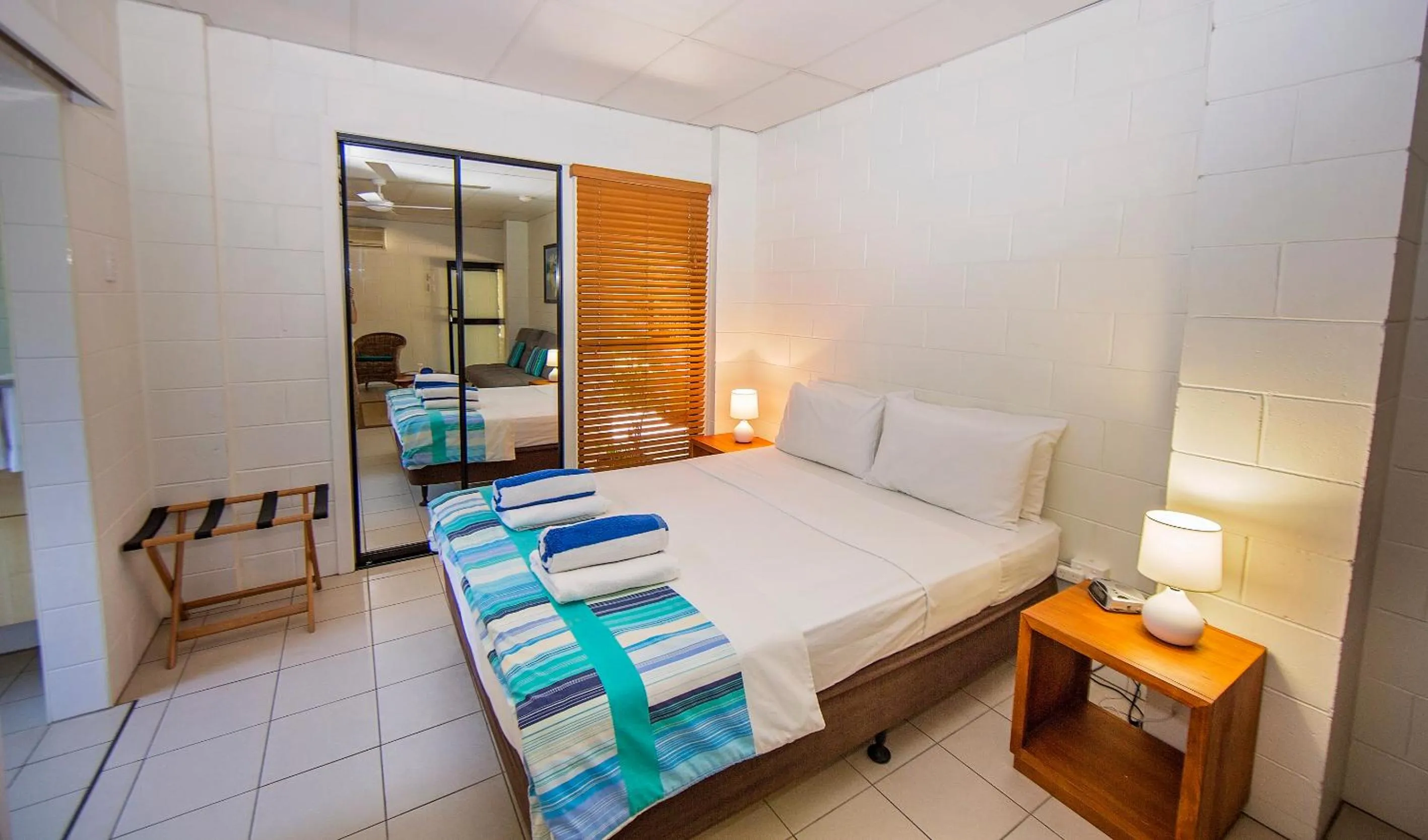 Bed in Apollo Jewel Beachfront Apartments