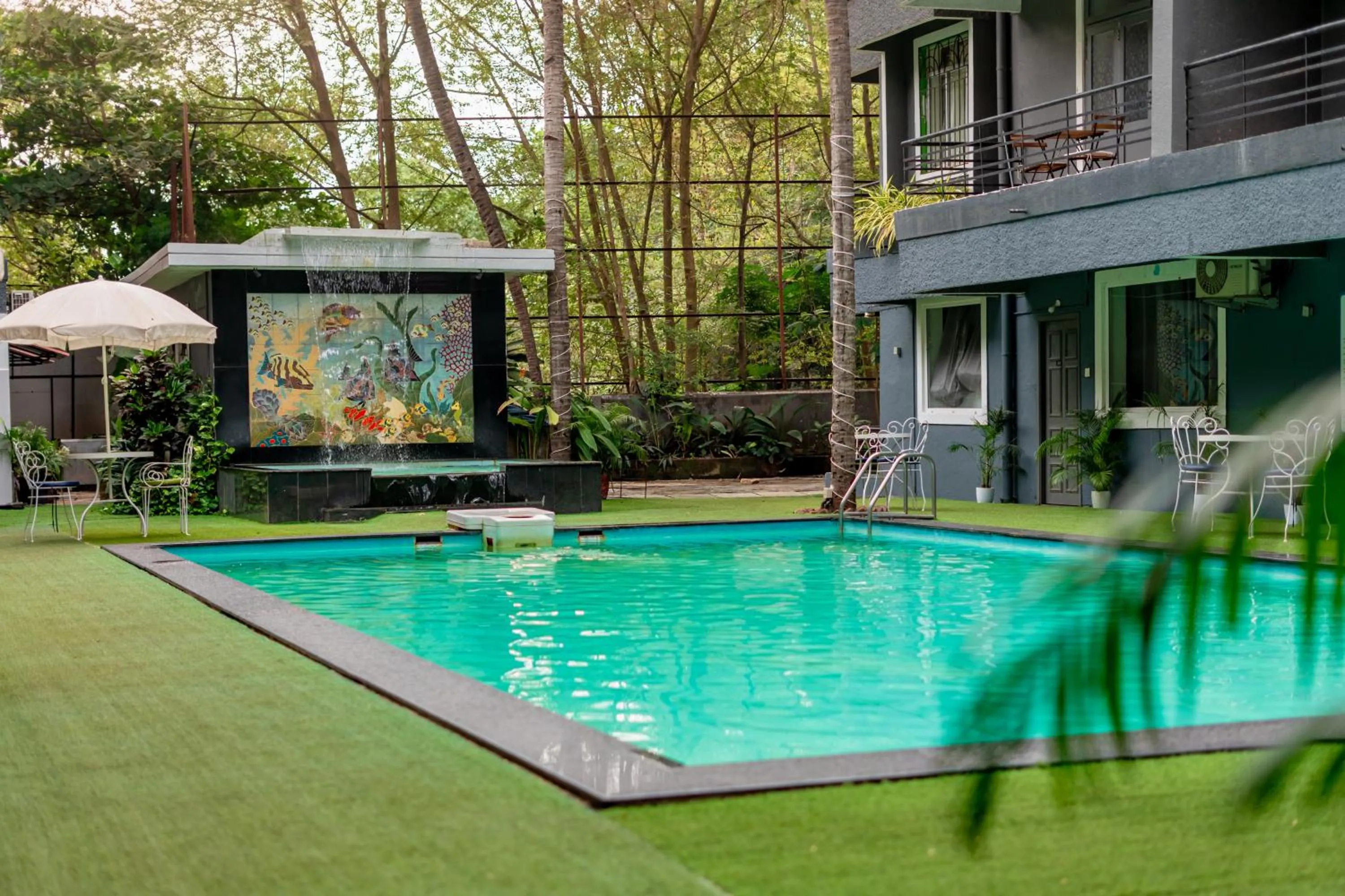 Swimming pool in Magnum Resorts- Near Candolim Beach, Goa