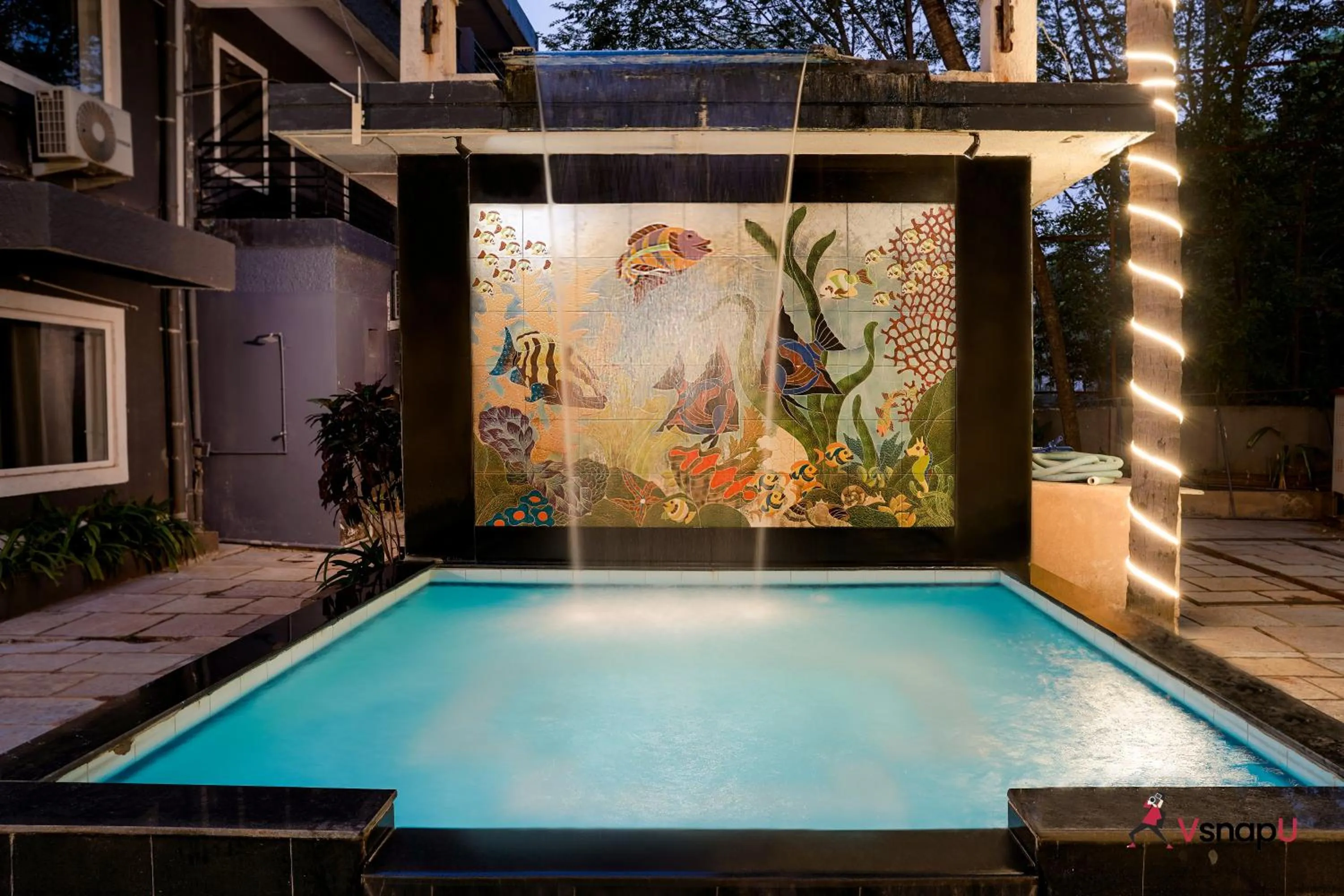 Swimming pool in Magnum Resorts- Near Candolim Beach, Goa