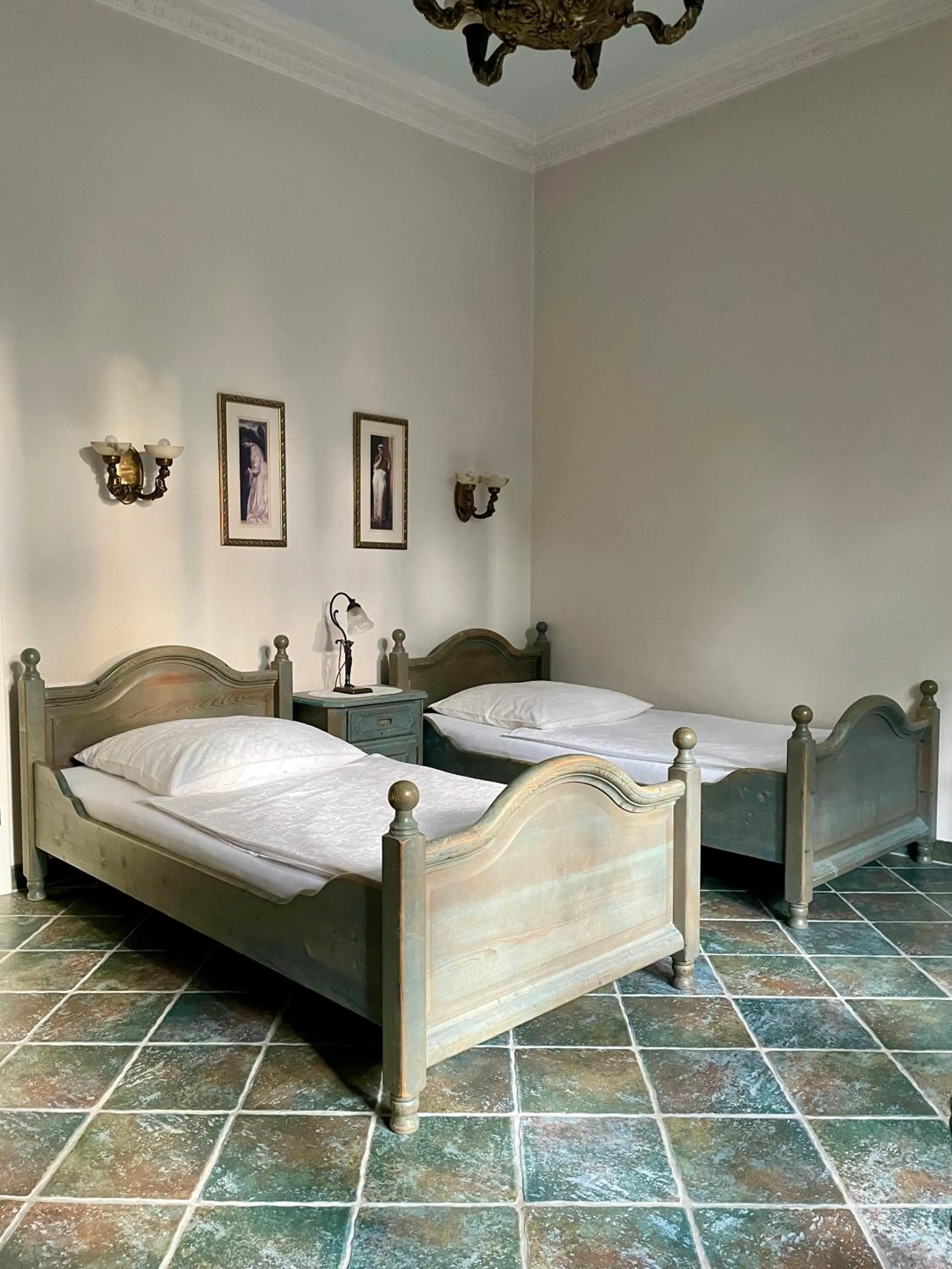 Bed in Hotel Villa Tosca