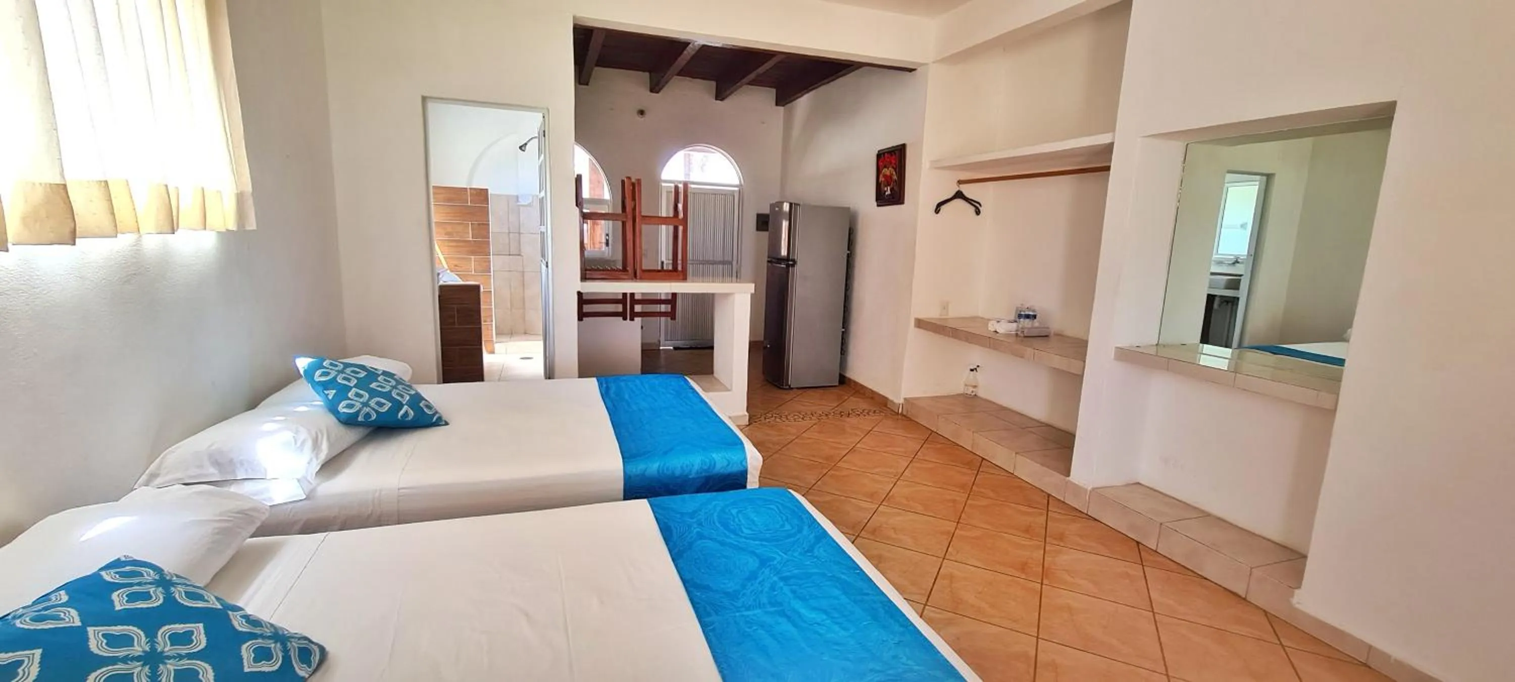 Bed in Bungalows Las Brisas Acapulco