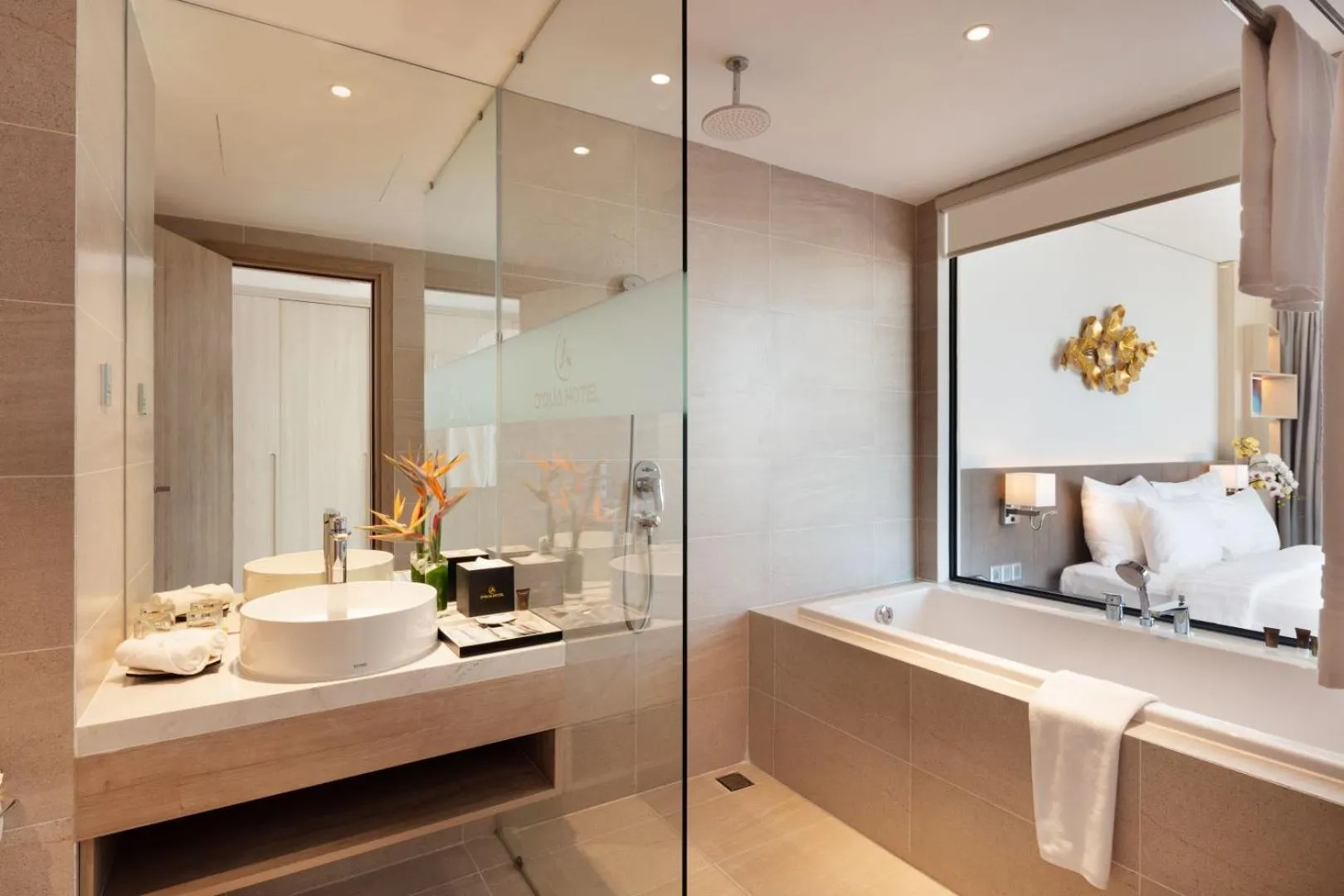 Bathroom in DQua Hotel