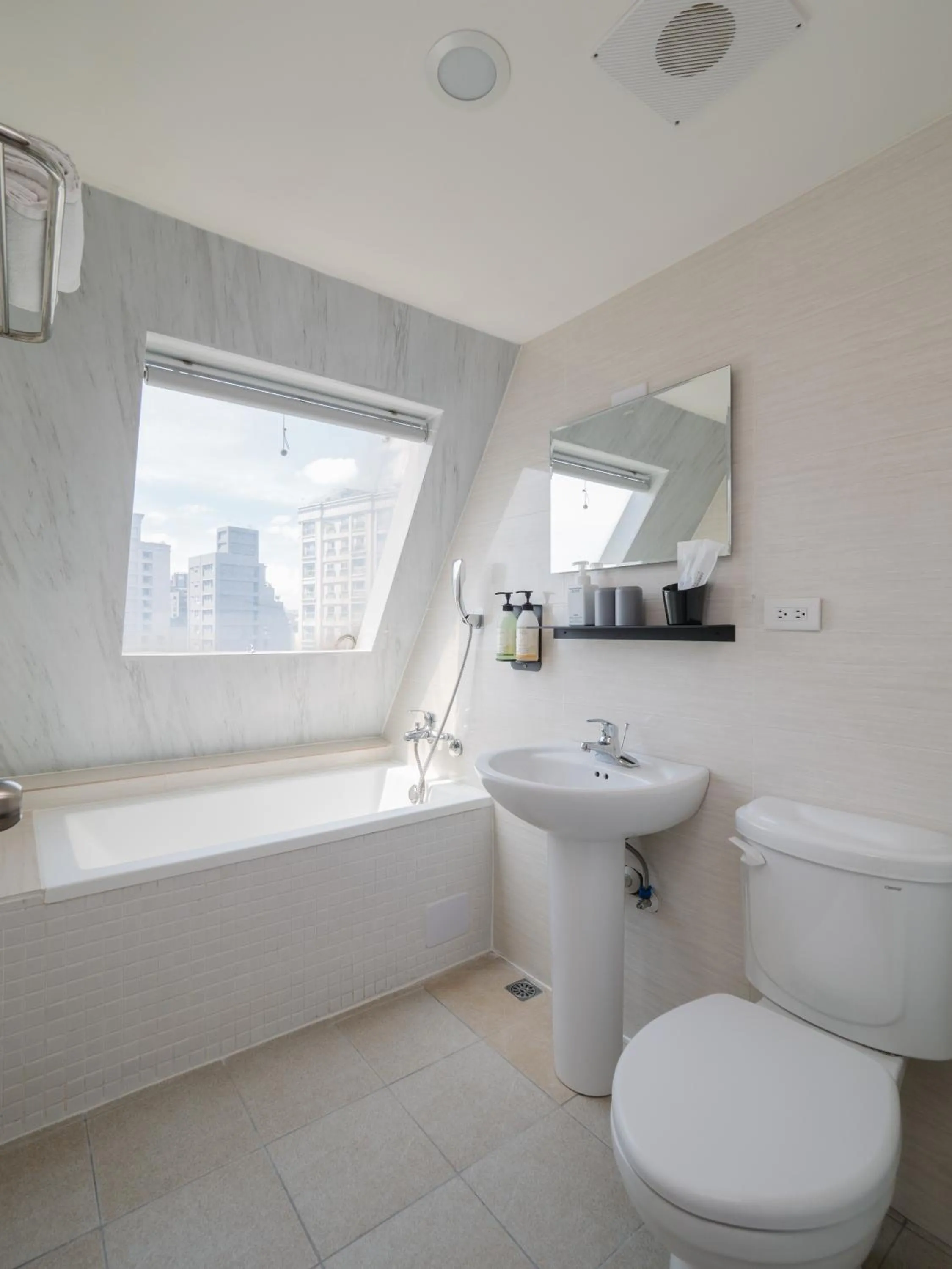 Bathroom in Hotel attic