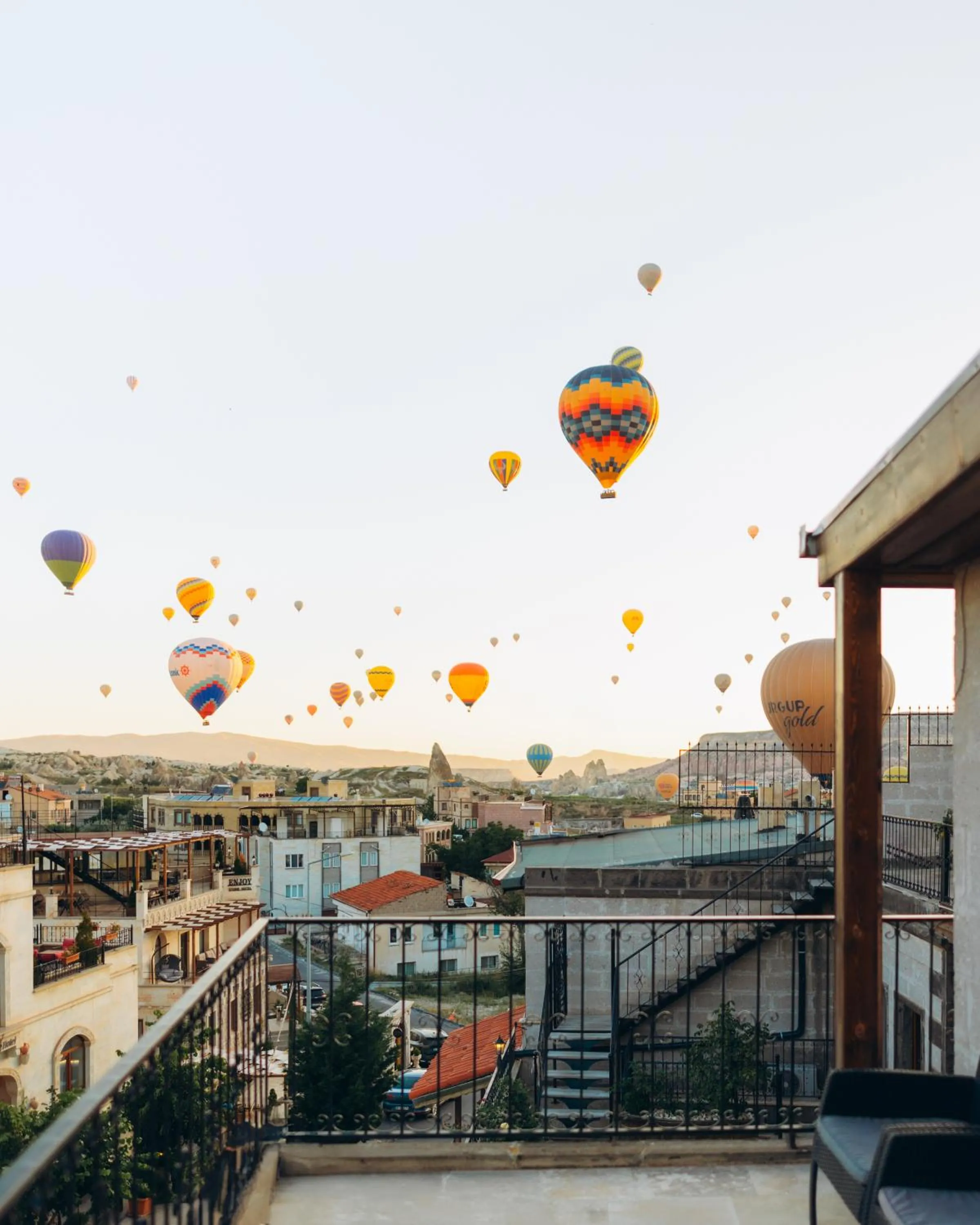 Balcony/Terrace in Goreme Valley Cave House