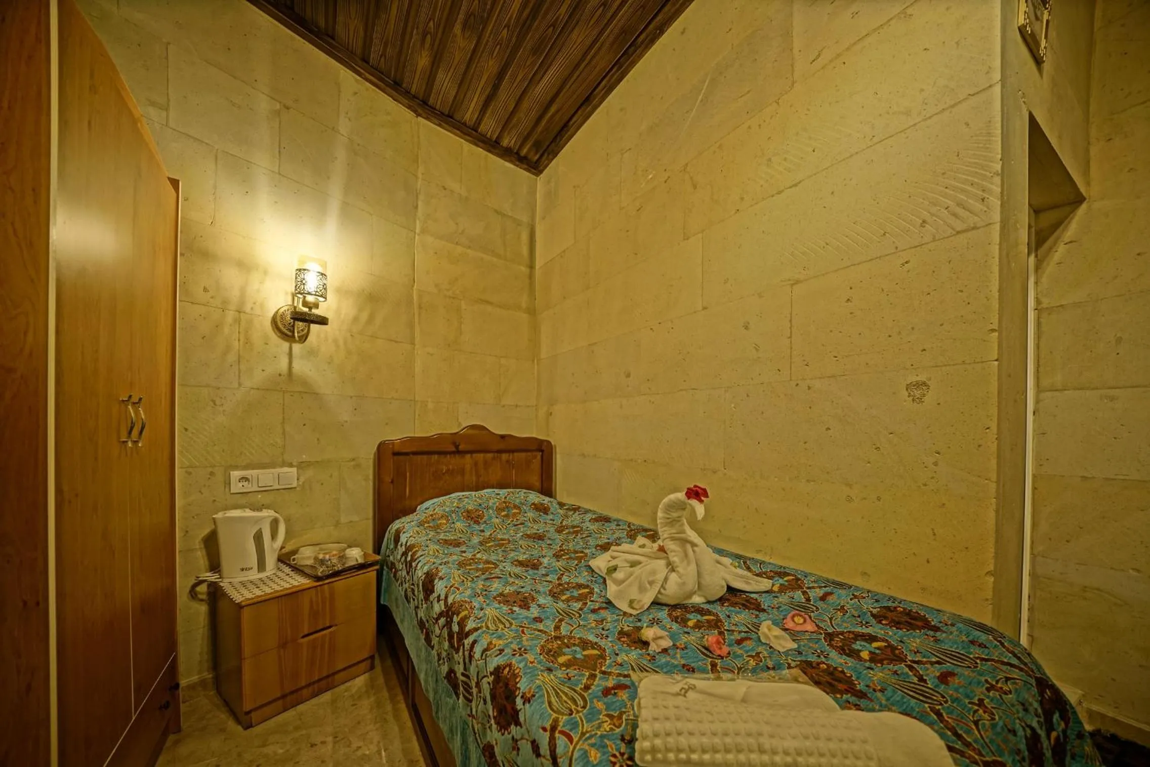 Bedroom, Bed in Goreme Valley Cave House