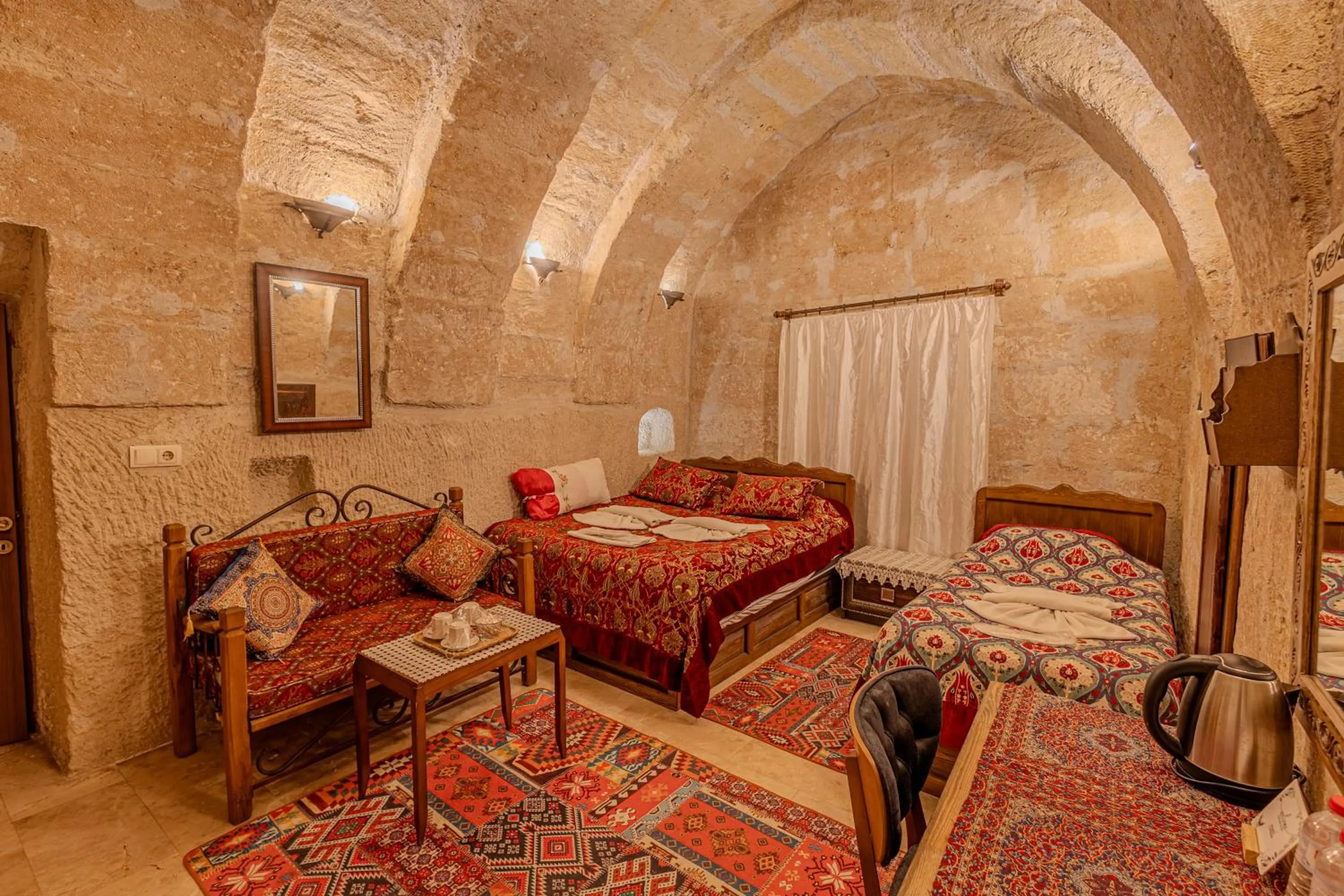 Bed in Goreme Valley Cave House