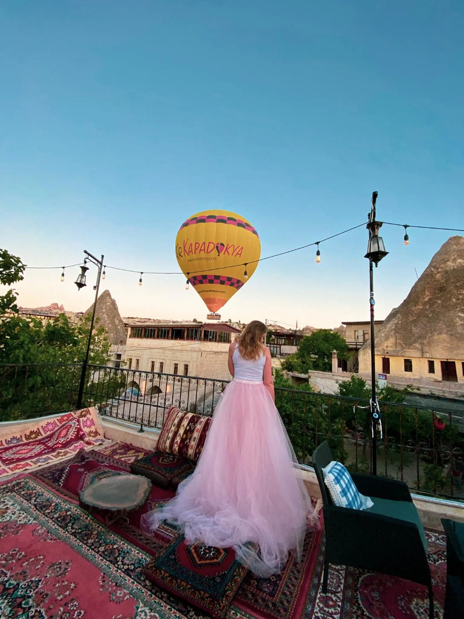 Natural landscape in Goreme Valley Cave House