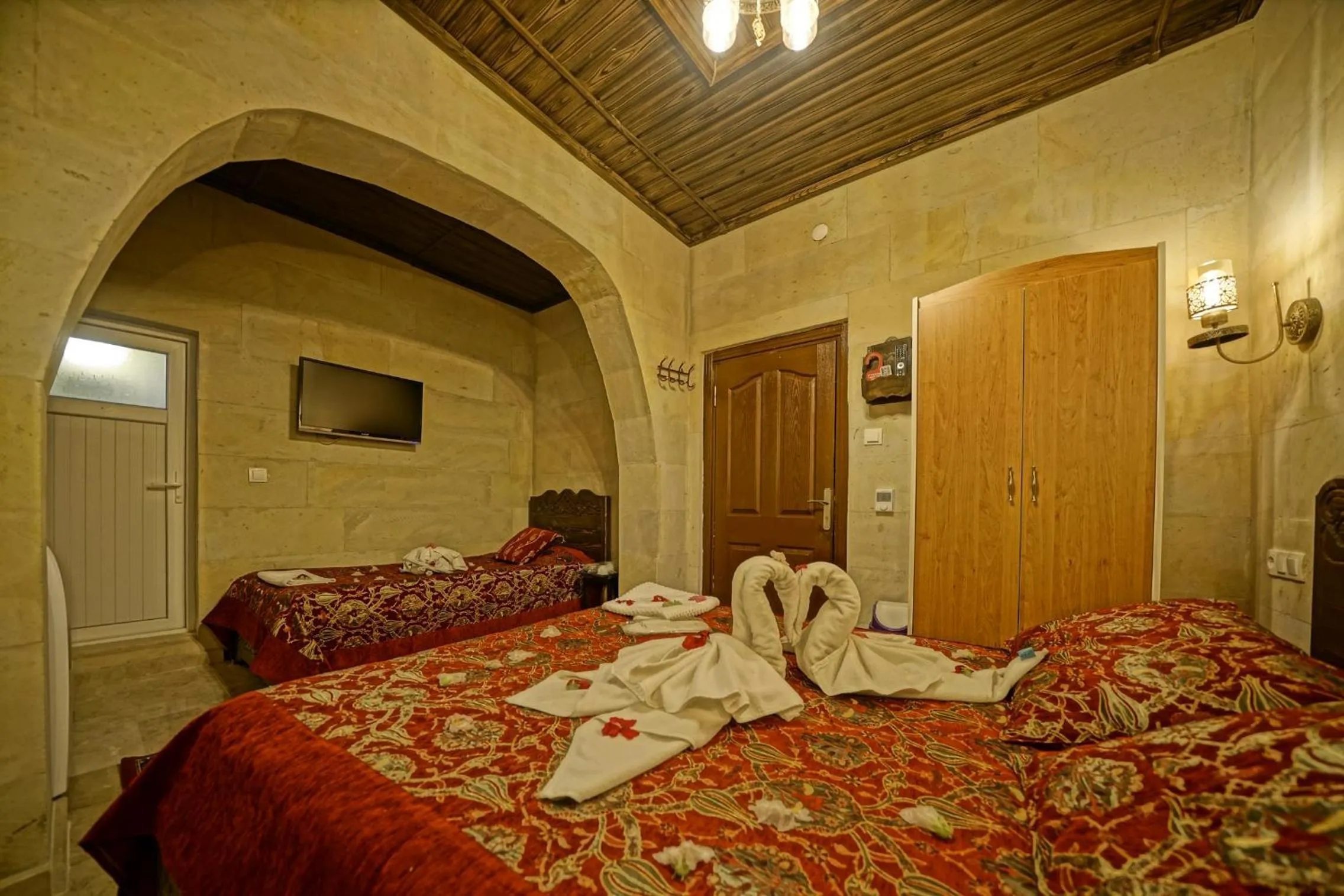 Bedroom, Bed in Goreme Valley Cave House