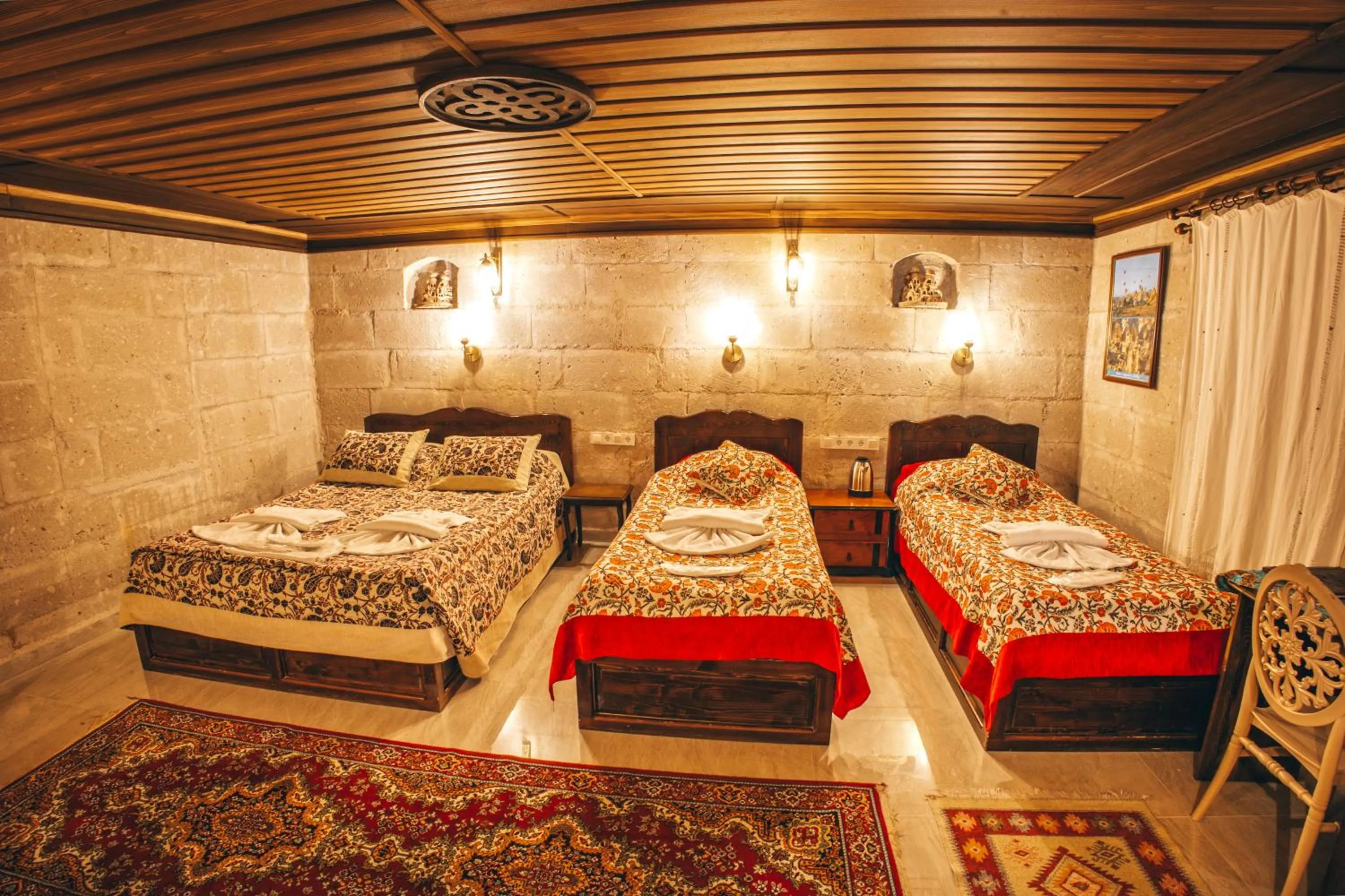 Bedroom, Bed in Goreme Valley Cave House