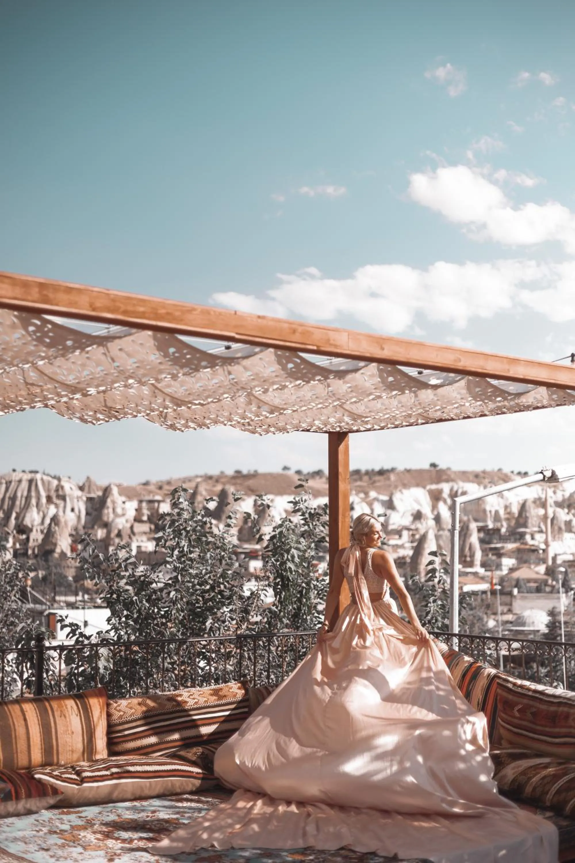 Balcony/Terrace in Goreme Valley Cave House