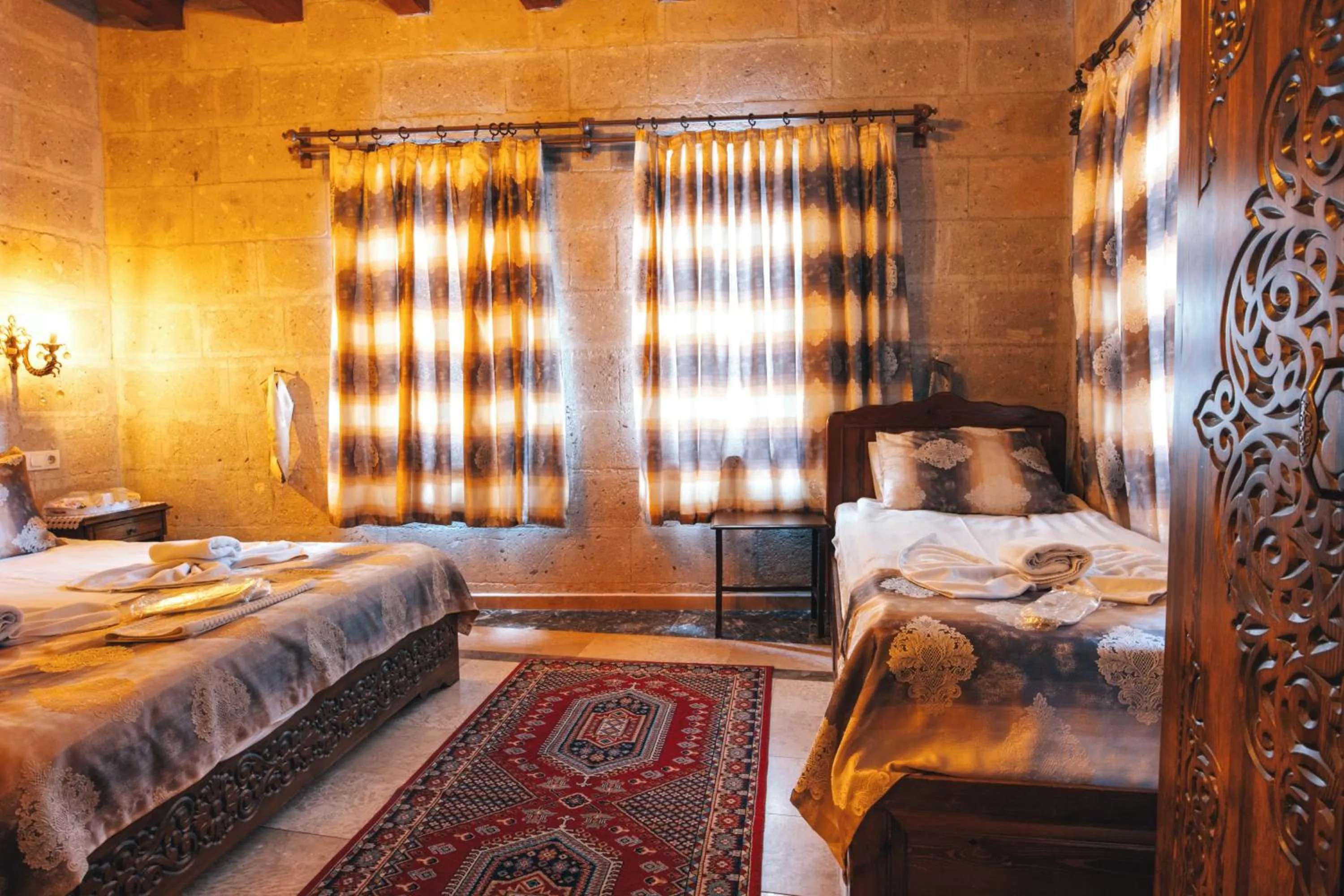 Bed in Goreme Valley Cave House