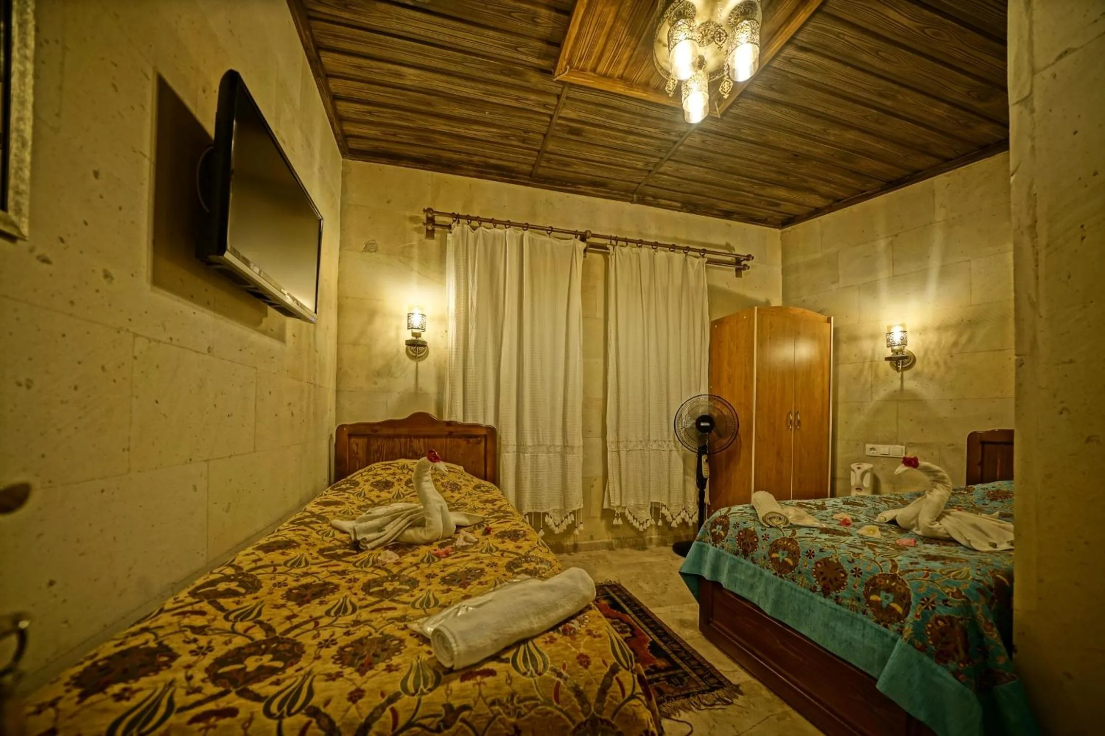 Bedroom, Bed in Goreme Valley Cave House