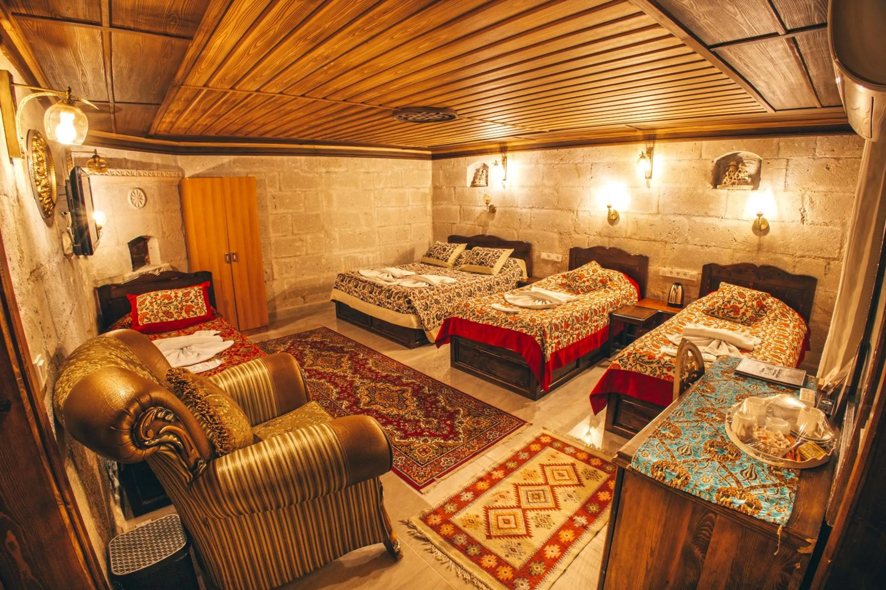 Bed in Goreme Valley Cave House