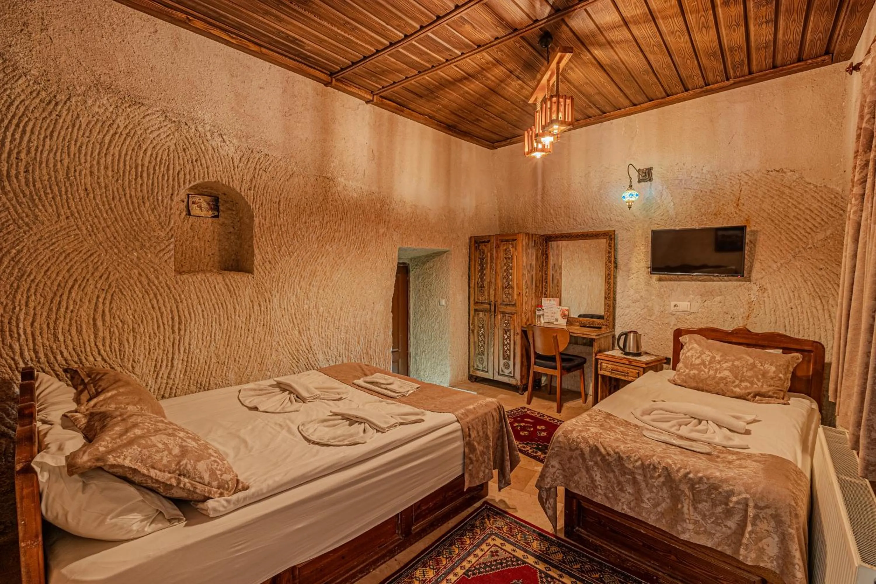 Bed in Goreme Valley Cave House