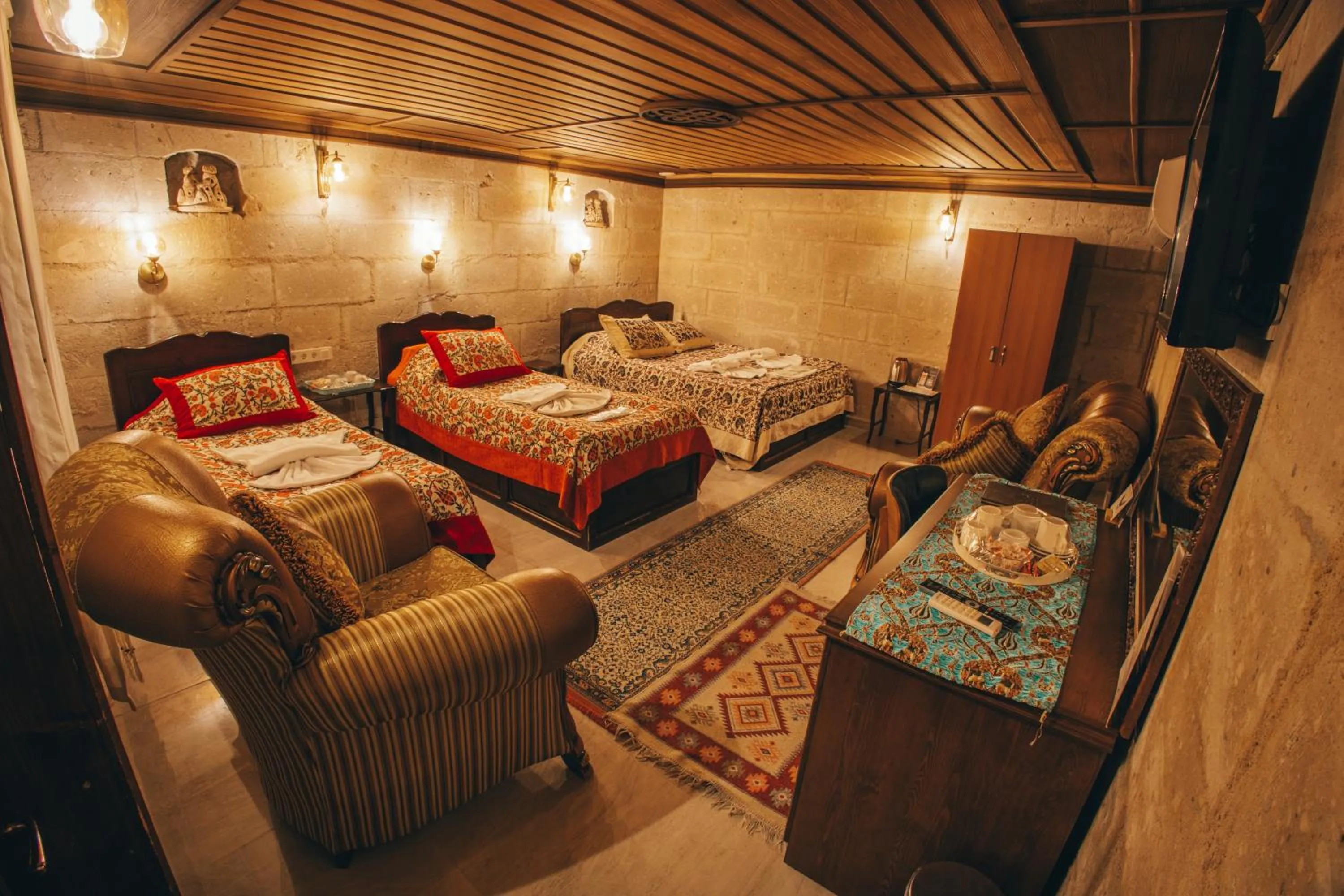 Bedroom, Bed in Goreme Valley Cave House