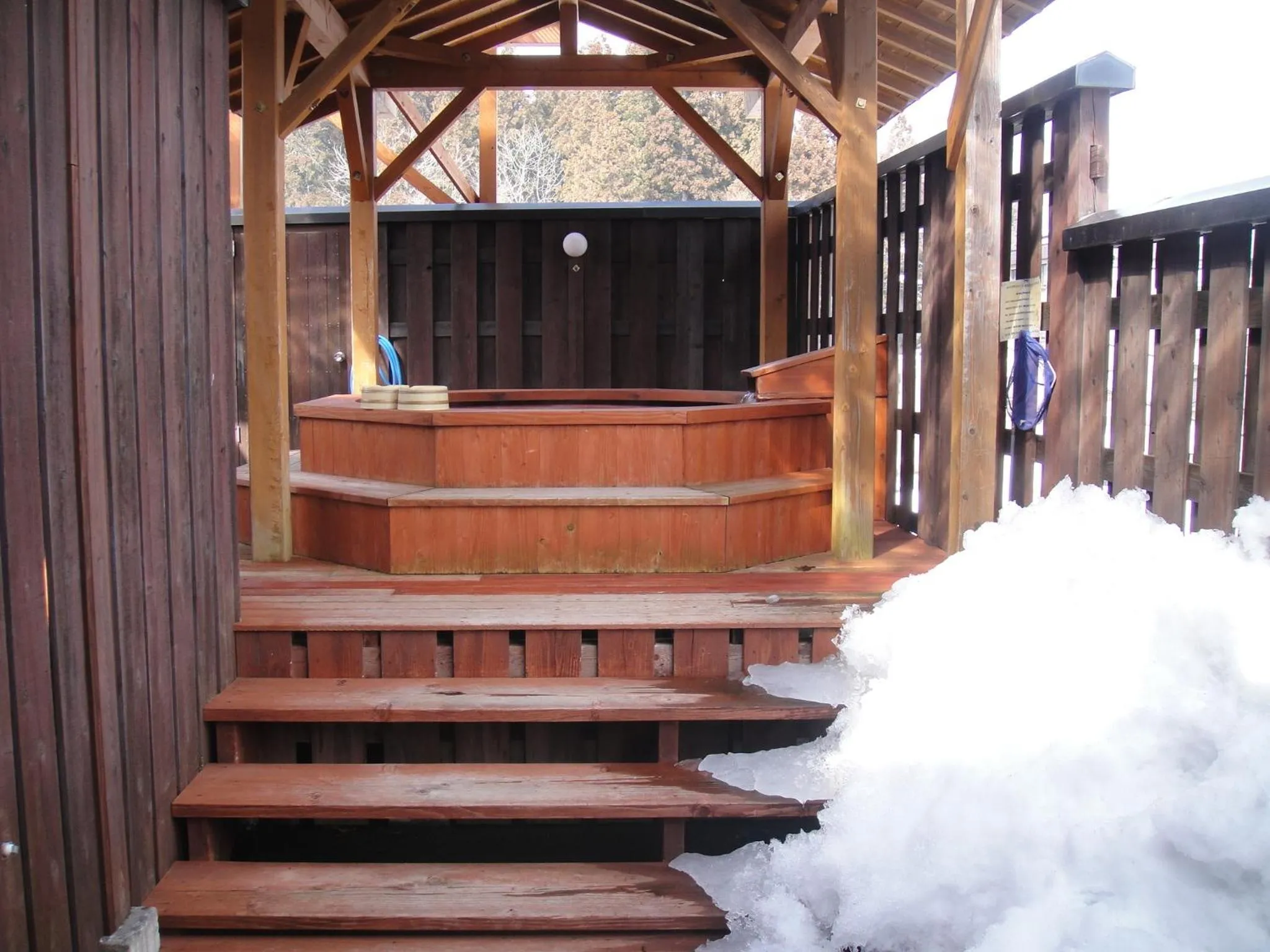 Hot Spring Bath in Hakuba Hotel Hana-no-Sato