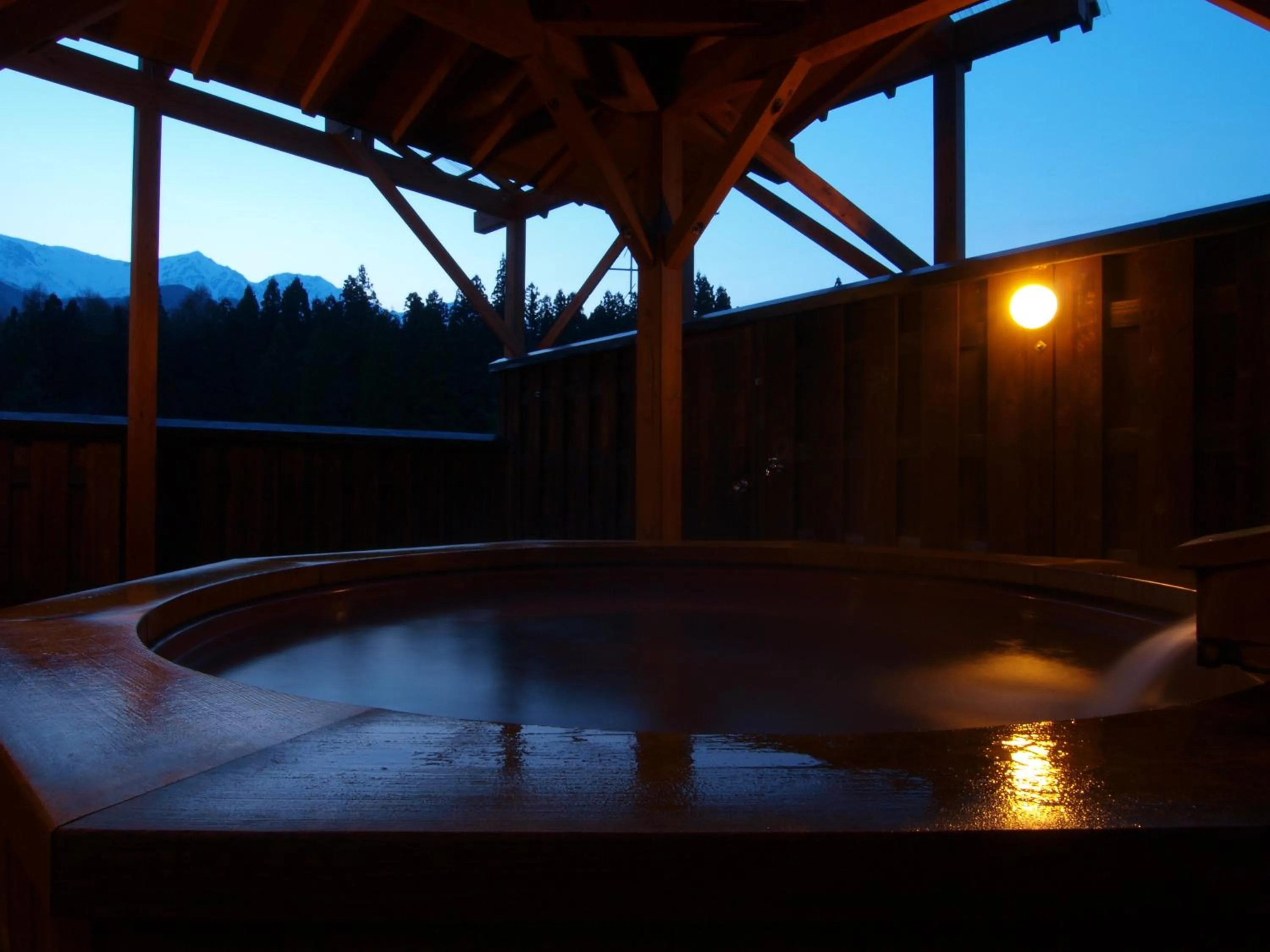 Hot Spring Bath in Hakuba Hotel Hana-no-Sato