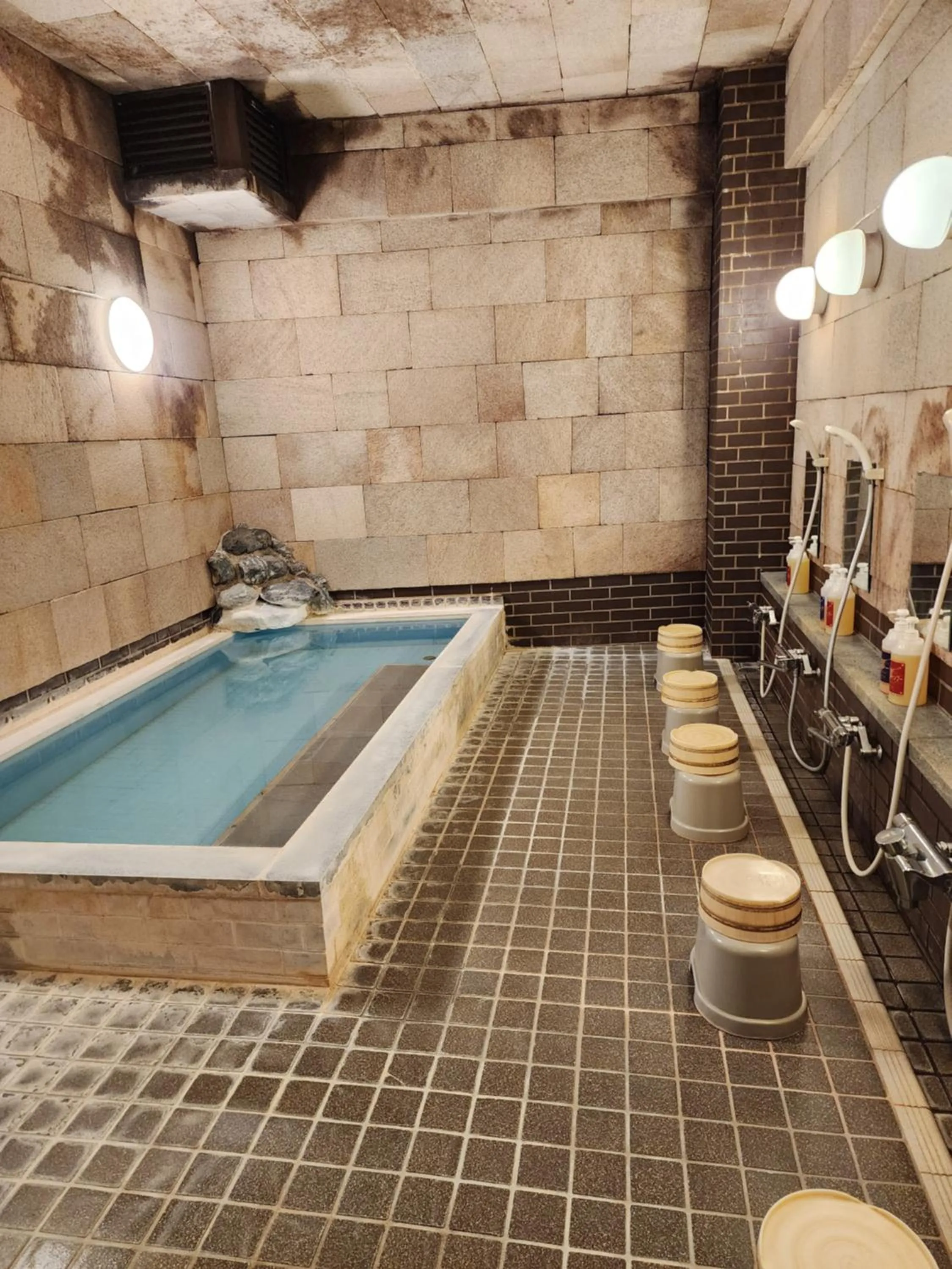 Hot Spring Bath in Hakuba Hotel Hana-no-Sato