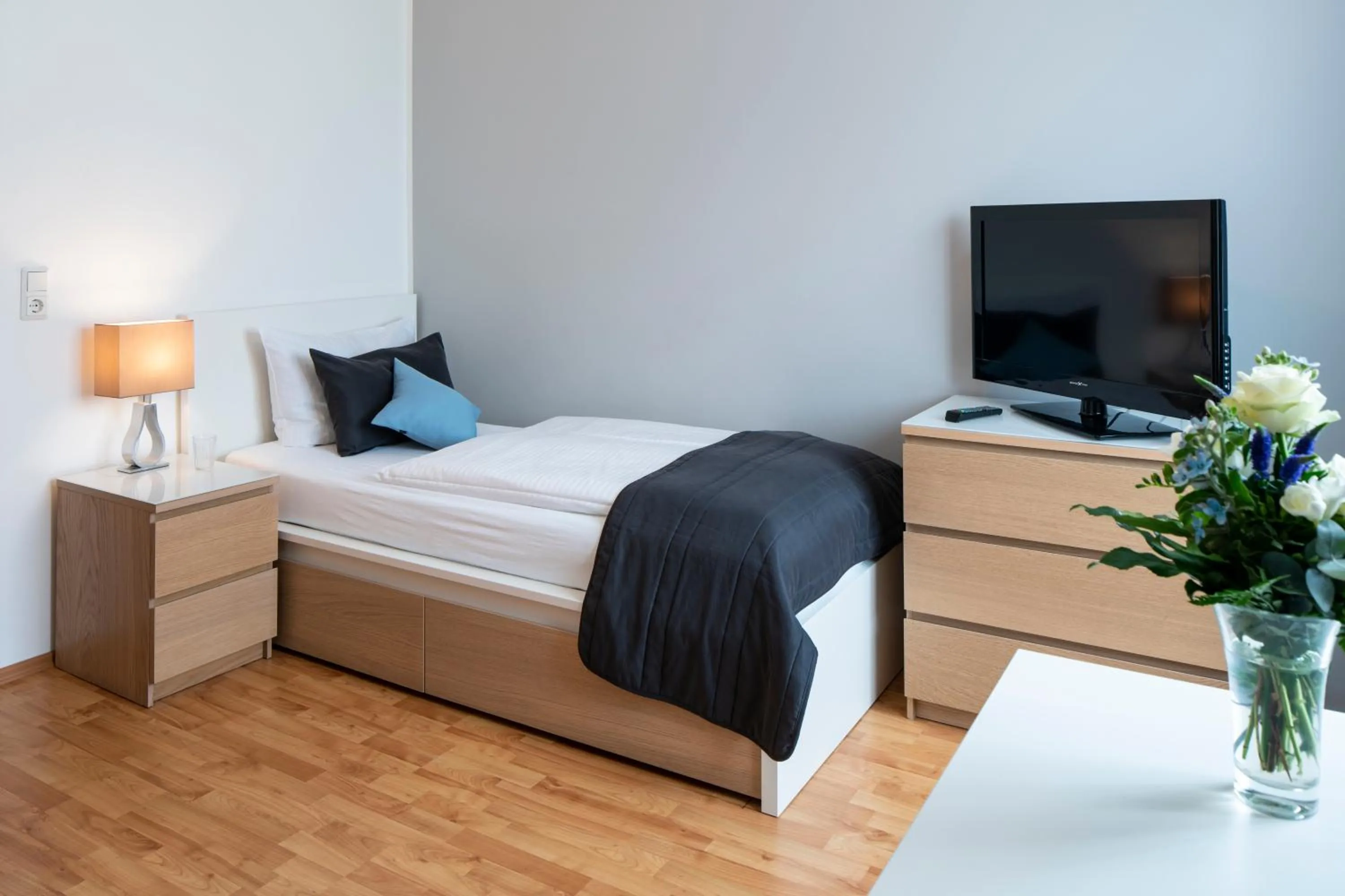 Bed in Hotel Birkenstern