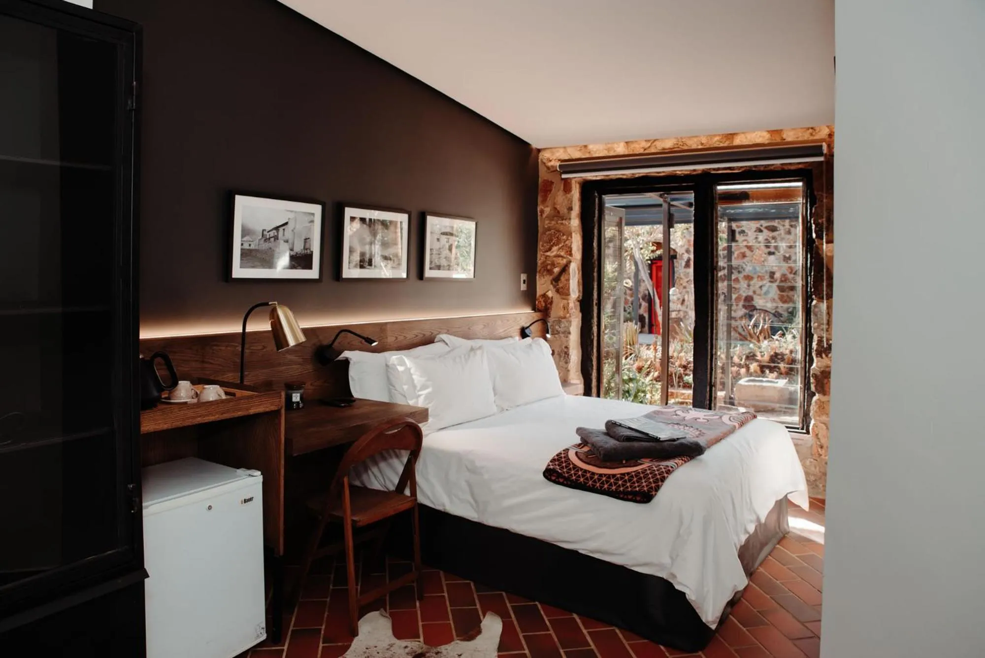 Photo of the whole room, Bed in Bastion House