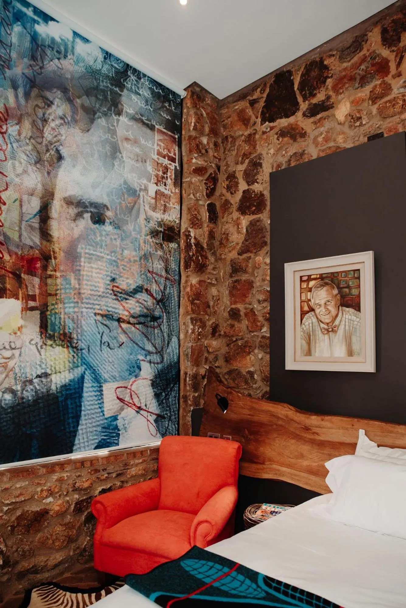 Seating area, Bed in Bastion House