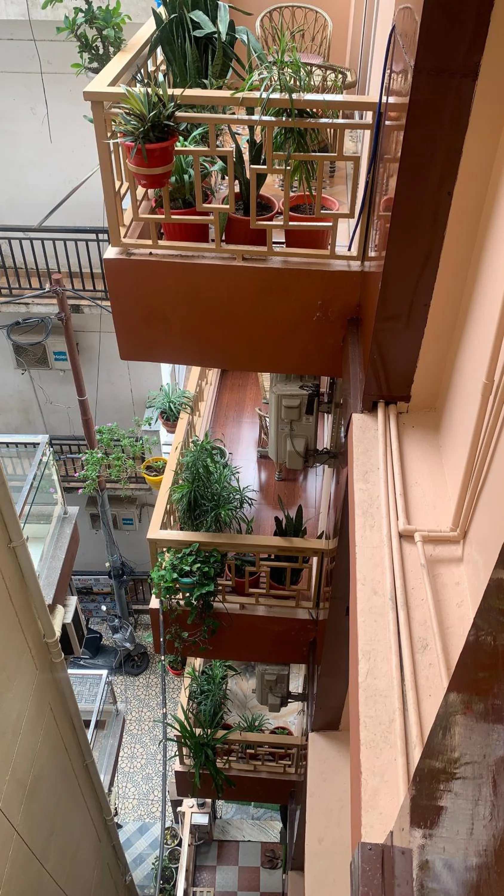 Balcony/Terrace in Rudram Hotel Yoga & Ayurveda Retreat