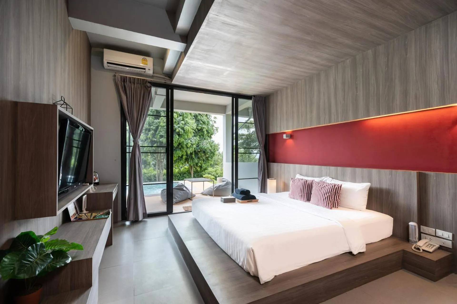 Bed in Veravian Resort
