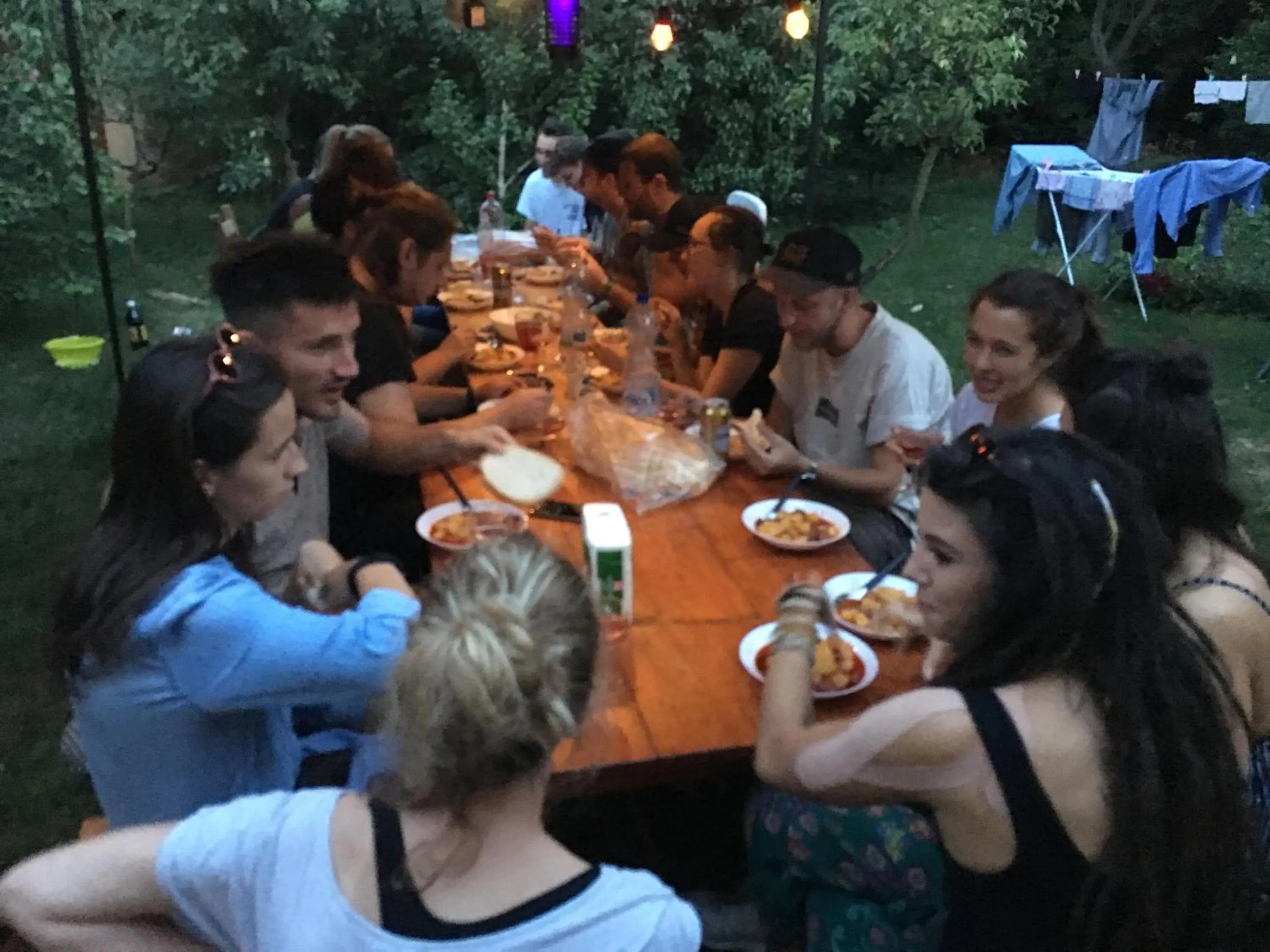 People in Budapest Garden Hostel - Age limit 39