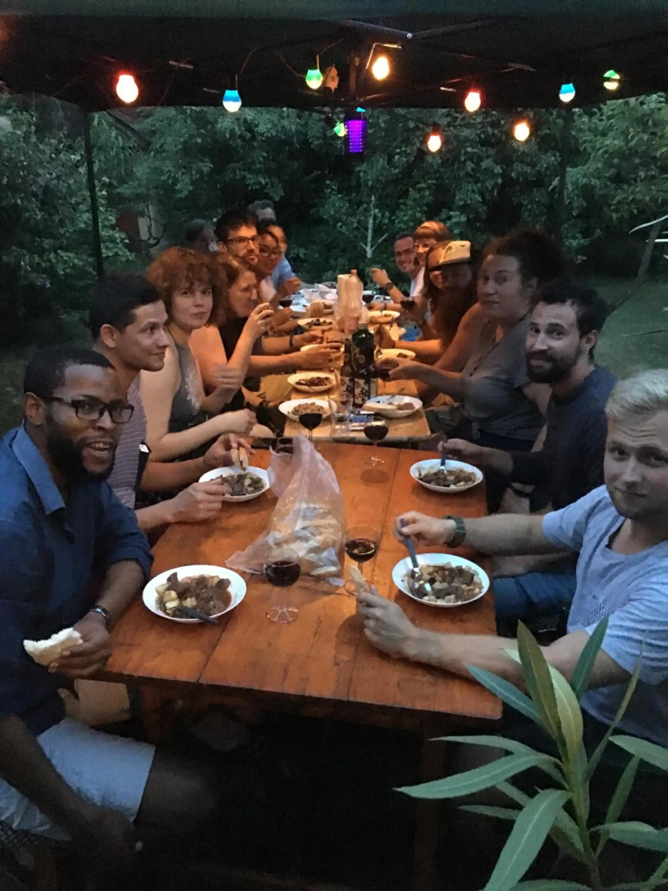 People in Budapest Garden Hostel - Age limit 39