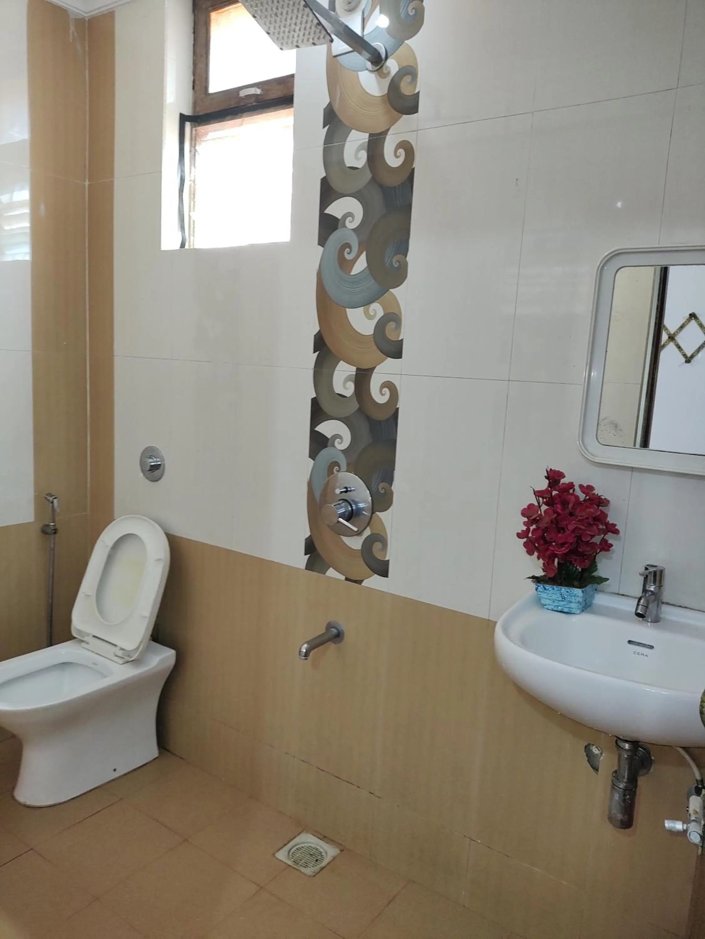 Shower in Hotel Kismat Mahal