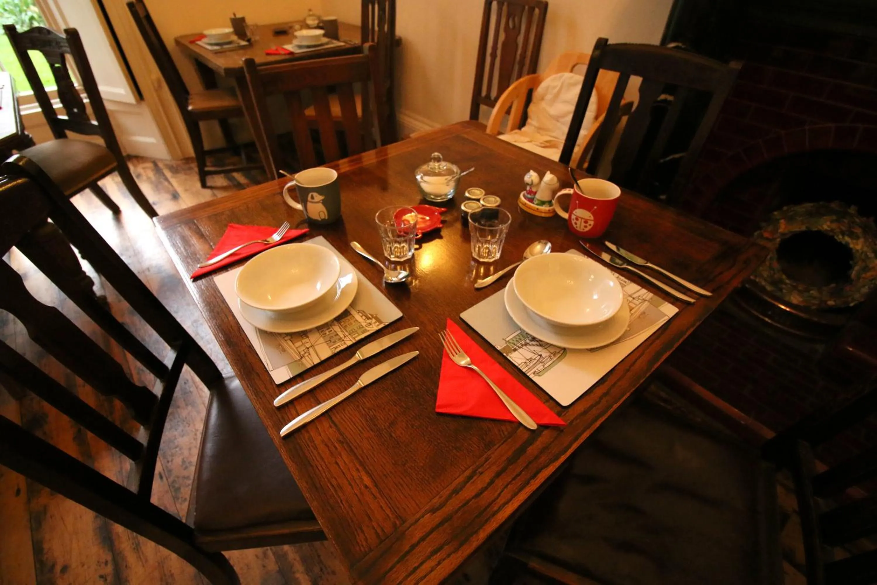 Dining area in Laston House
