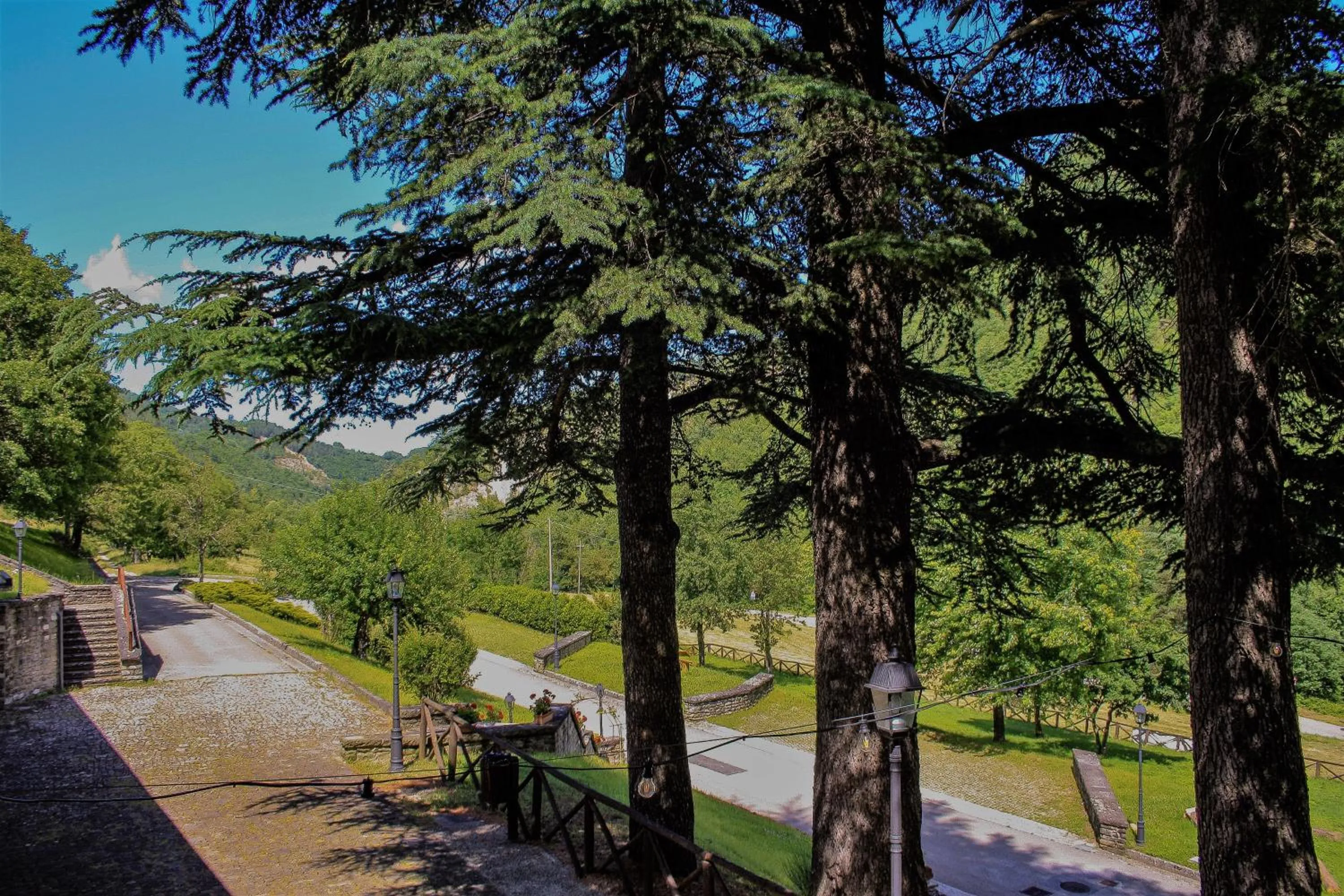 Garden view in Il Palazzo Ridracoli