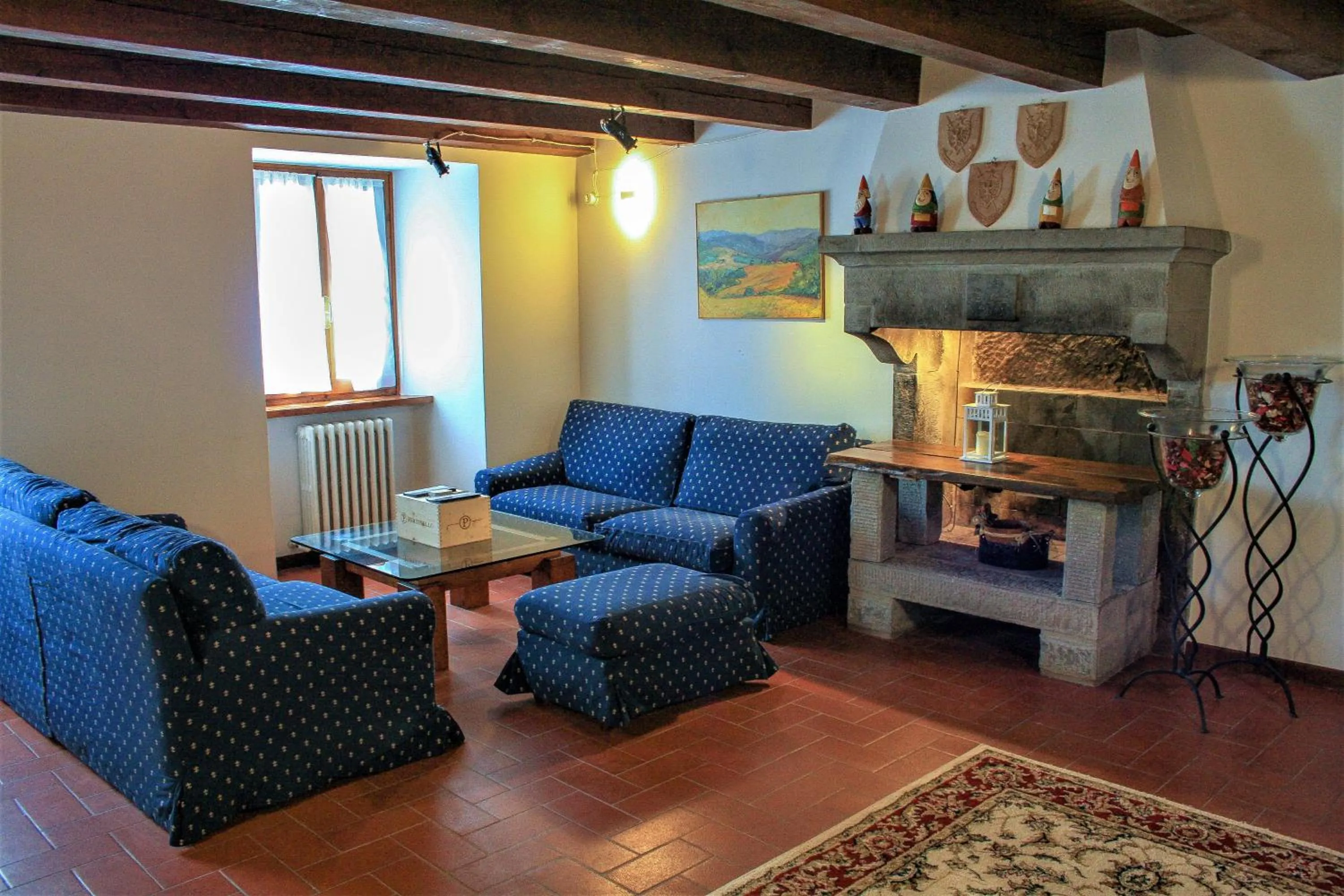 Seating area in Il Palazzo Ridracoli